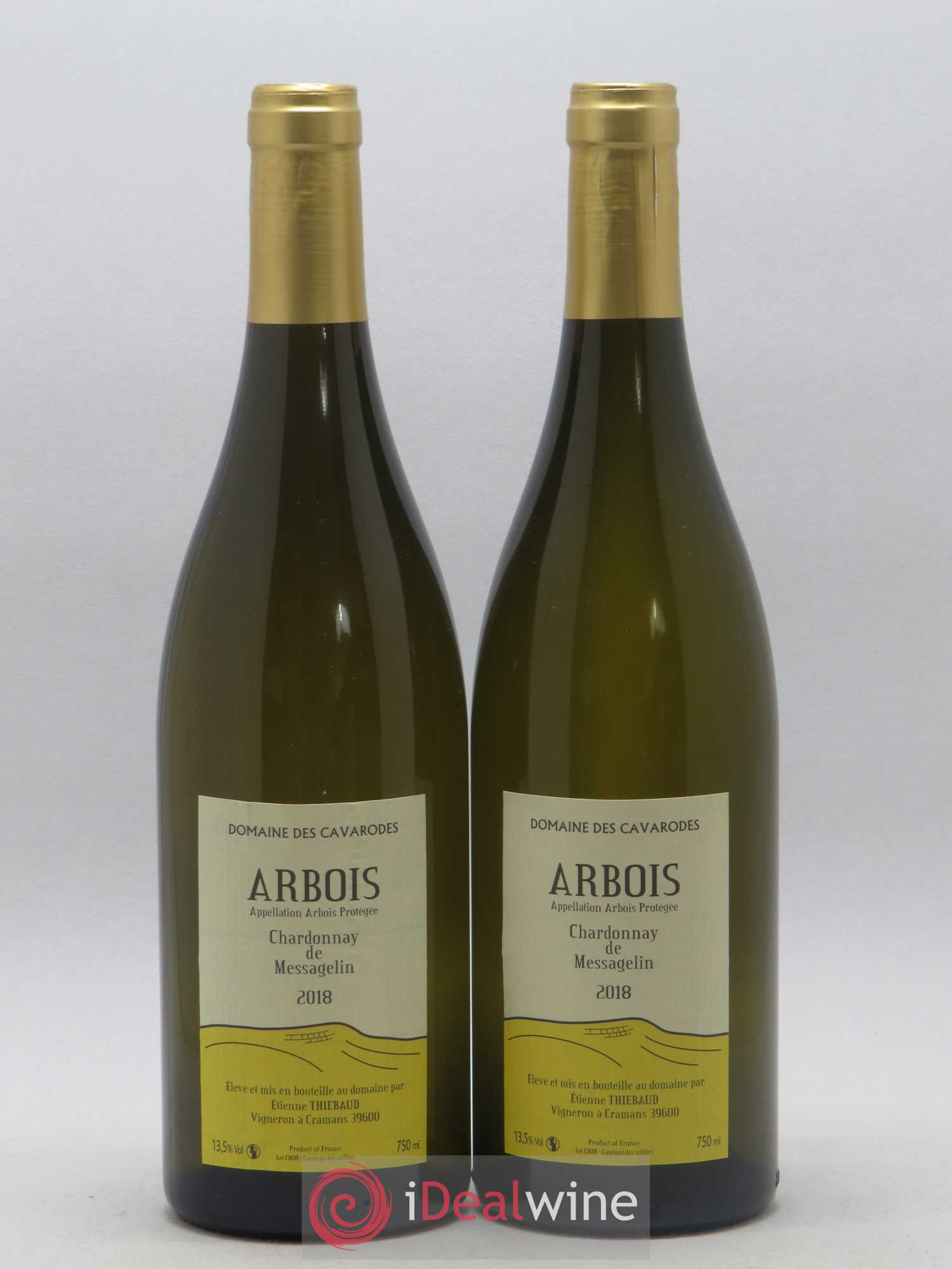 Arbois Chardonnay de Messagelin Cavarodes (Domaine des) - Etienne Thiébaud 2018 - Lot de 2 bouteilles - 0