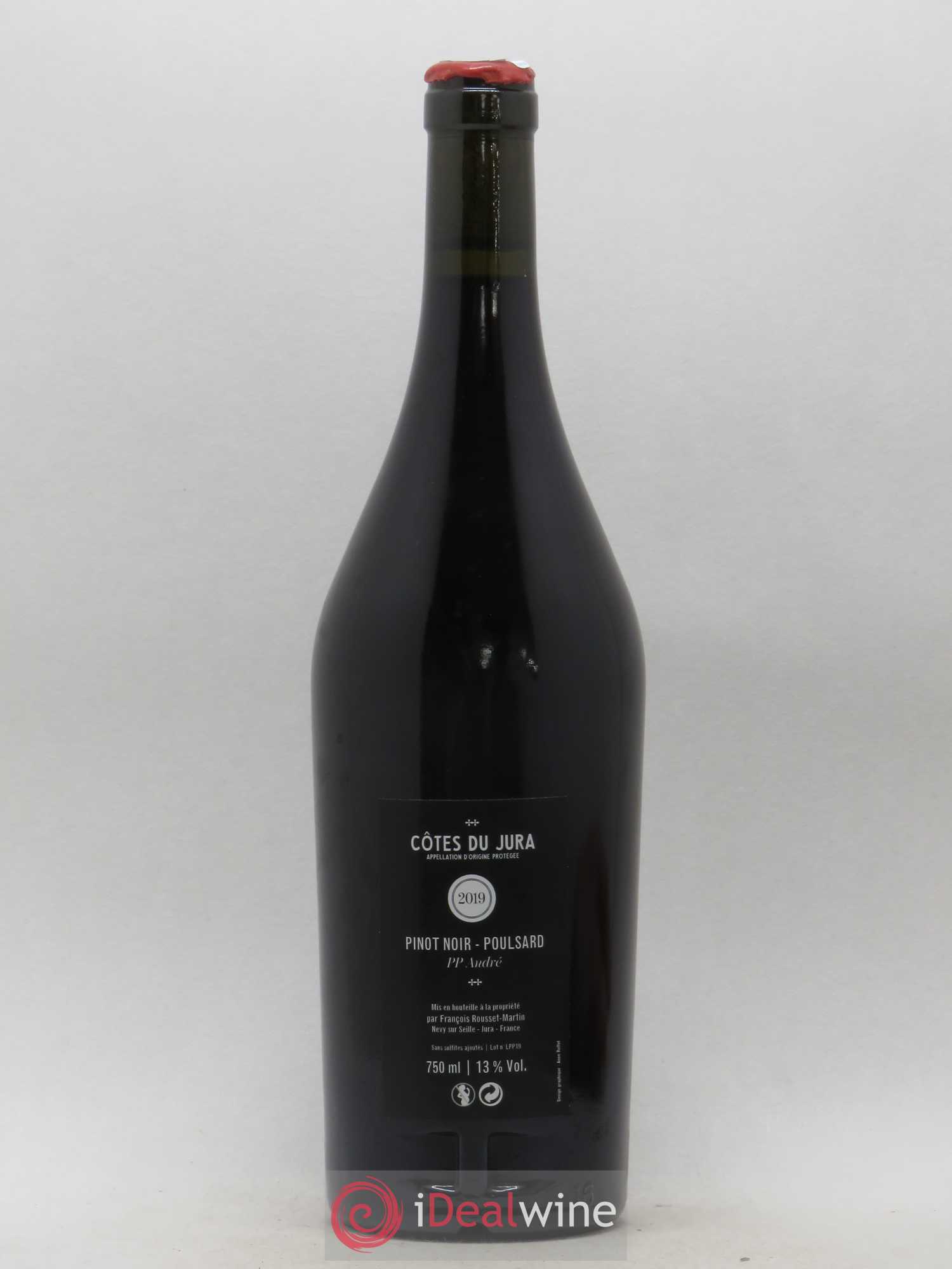 Côtes du Jura Cuvée PP Andre Poulsard pinot noir Rousset martin 2019 - Lot de 1 bouteille - 1