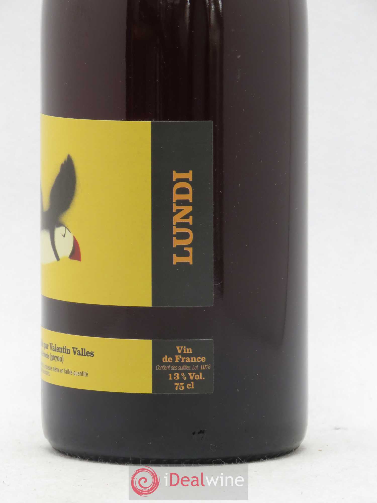 Vin de France Valentin Valles lundi 2018 - Posten von 1 Flasche - 1