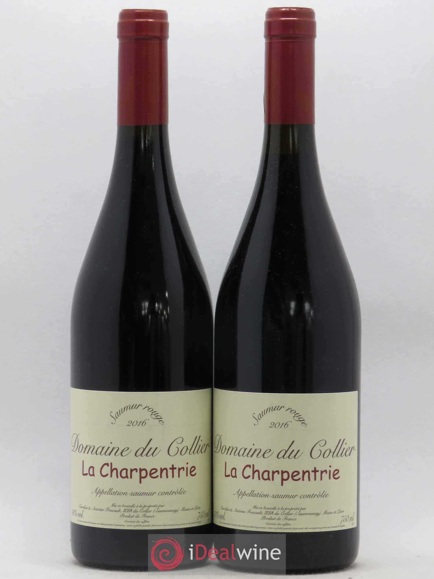 Saumur La Charpentrie Domaine du Collier 2016 - Lot de 2 bouteilles - 0