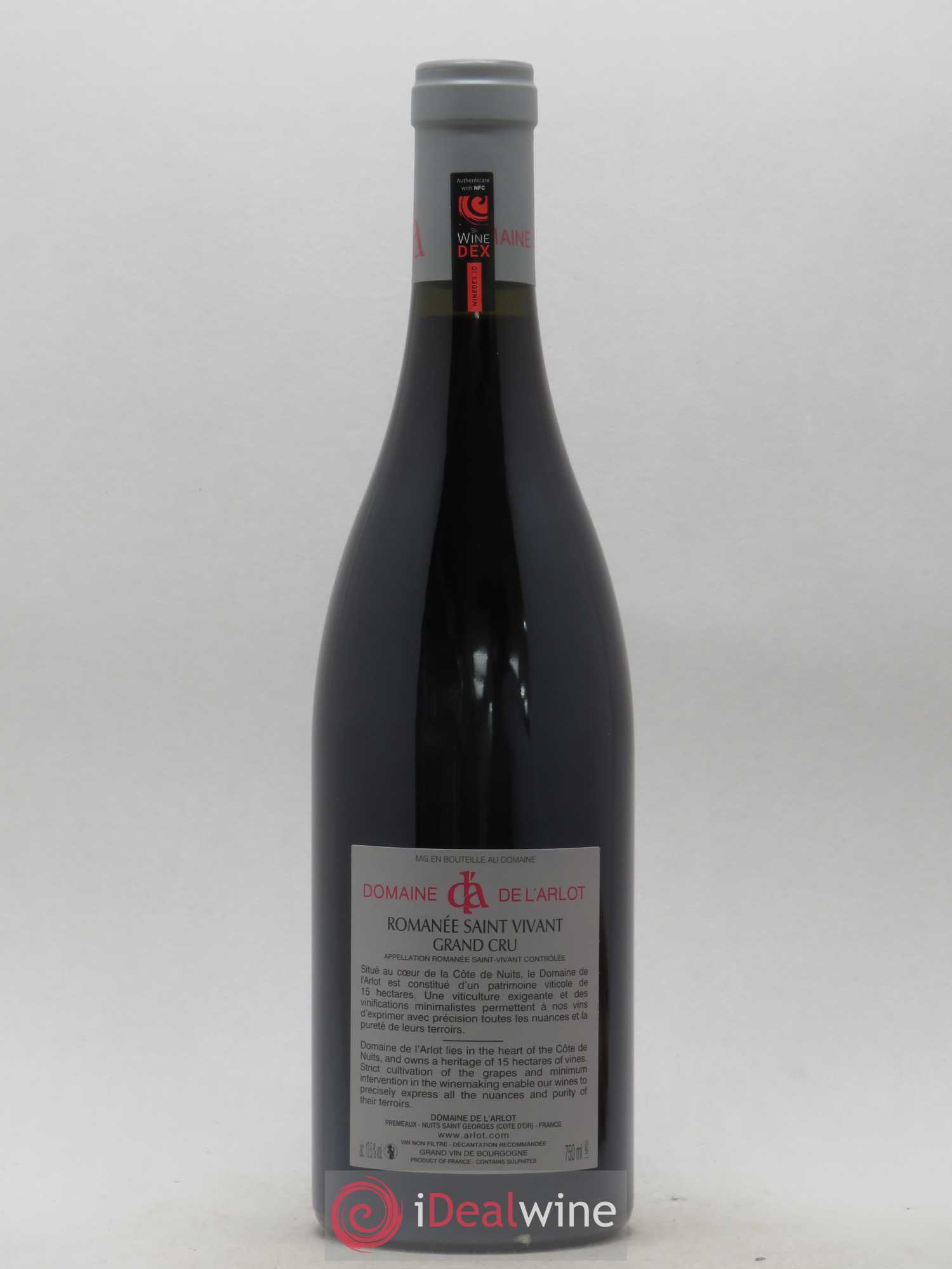 Romanée-Saint-Vivant Grand Cru Domaine de l'Arlot 2016 - Lot de 1 bouteille - 1