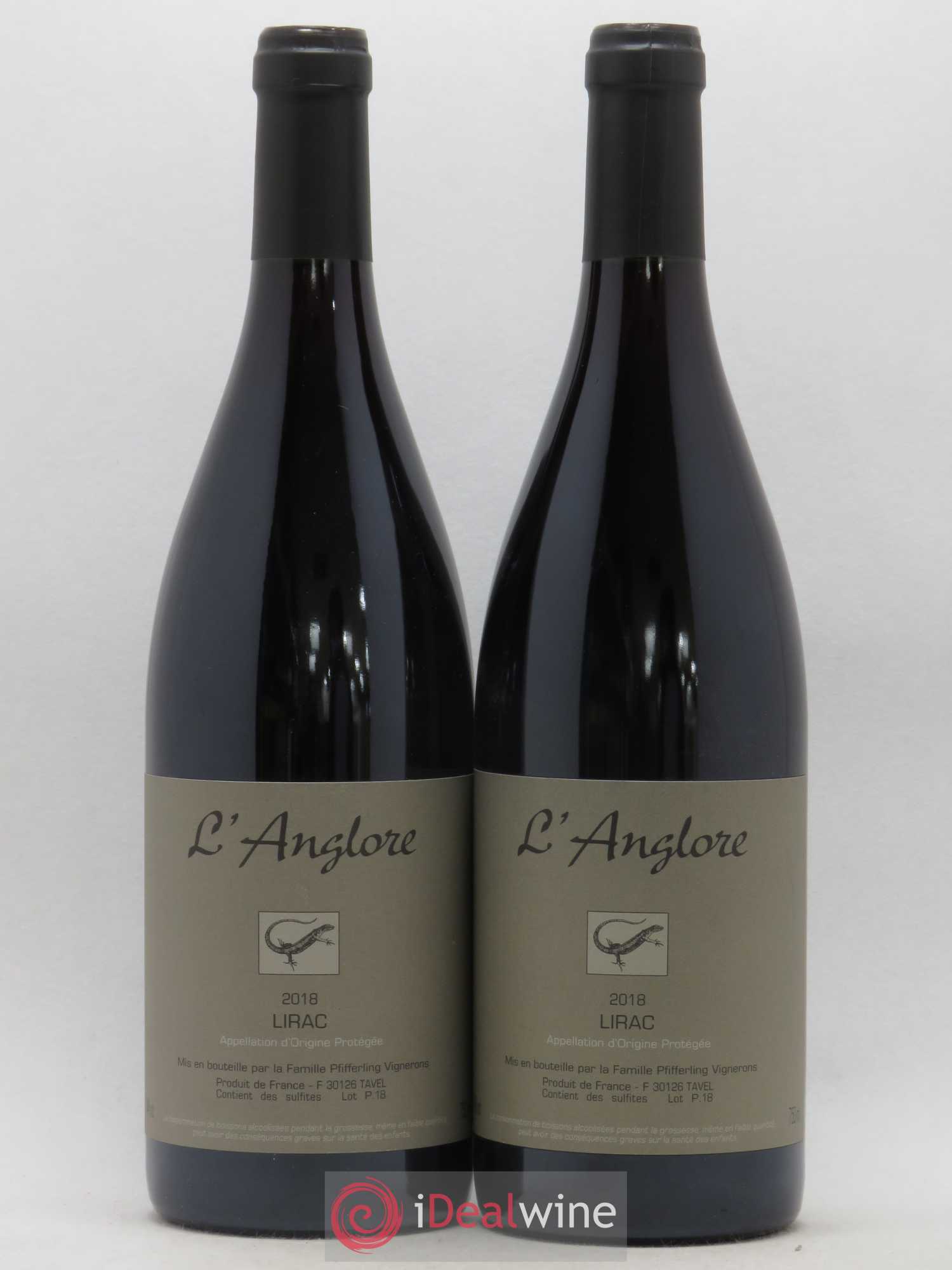 Lirac L'Anglore 2018 - Lot de 2 bouteilles - 0