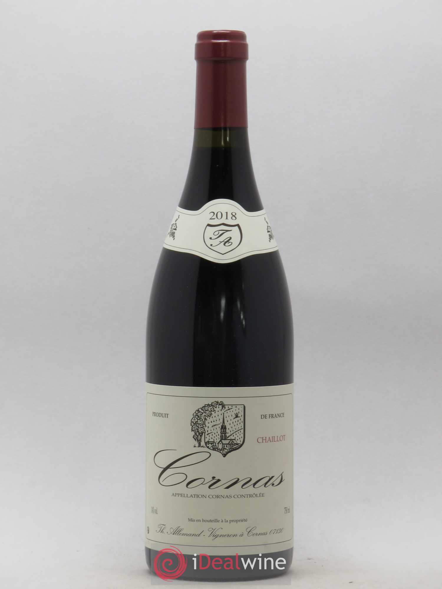 Cornas Chaillot Thierry Allemand 2018 - Lot de 1 bouteille - 0