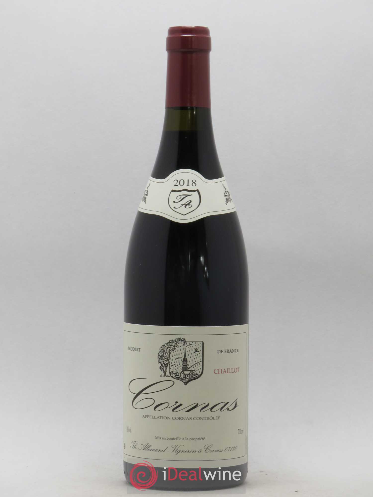 Cornas Chaillot Thierry Allemand 2018 - Lot de 1 bouteille - 0