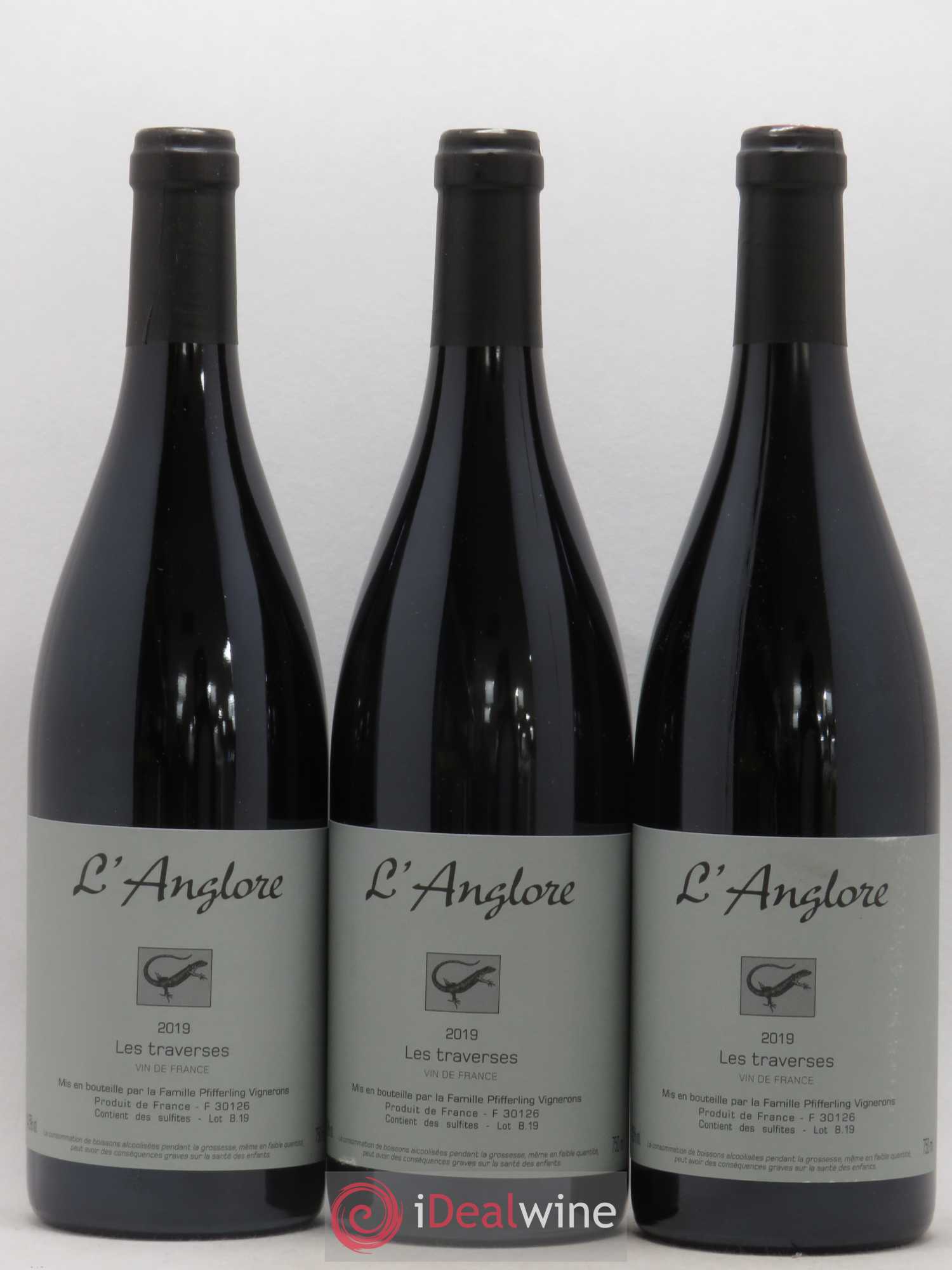 Vin de France Les Traverses L'Anglore 2019 - Lot de 6 bouteilles - 1