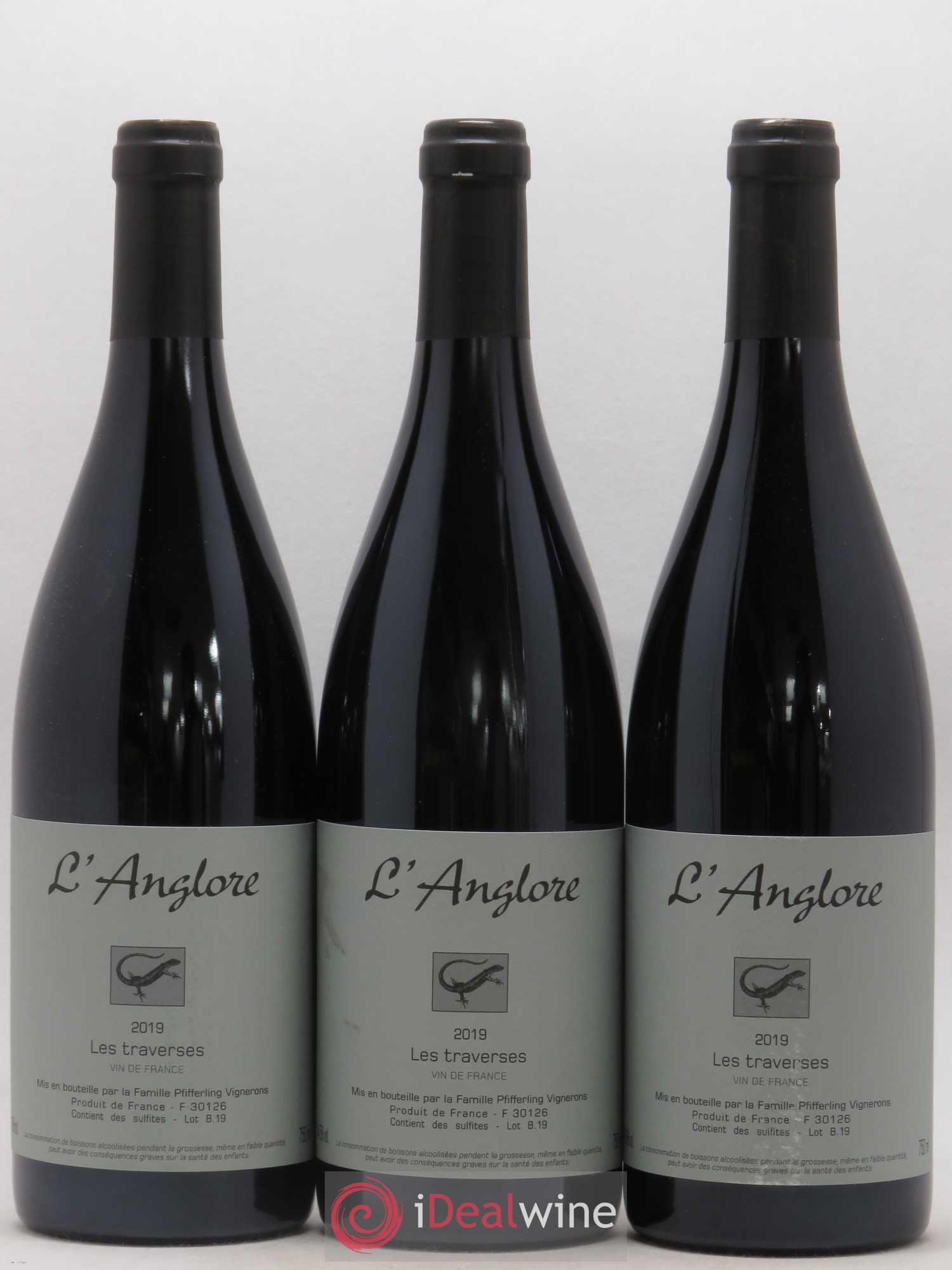 Vin de France Les Traverses L'Anglore 2019 - Lot de 6 bouteilles - 2