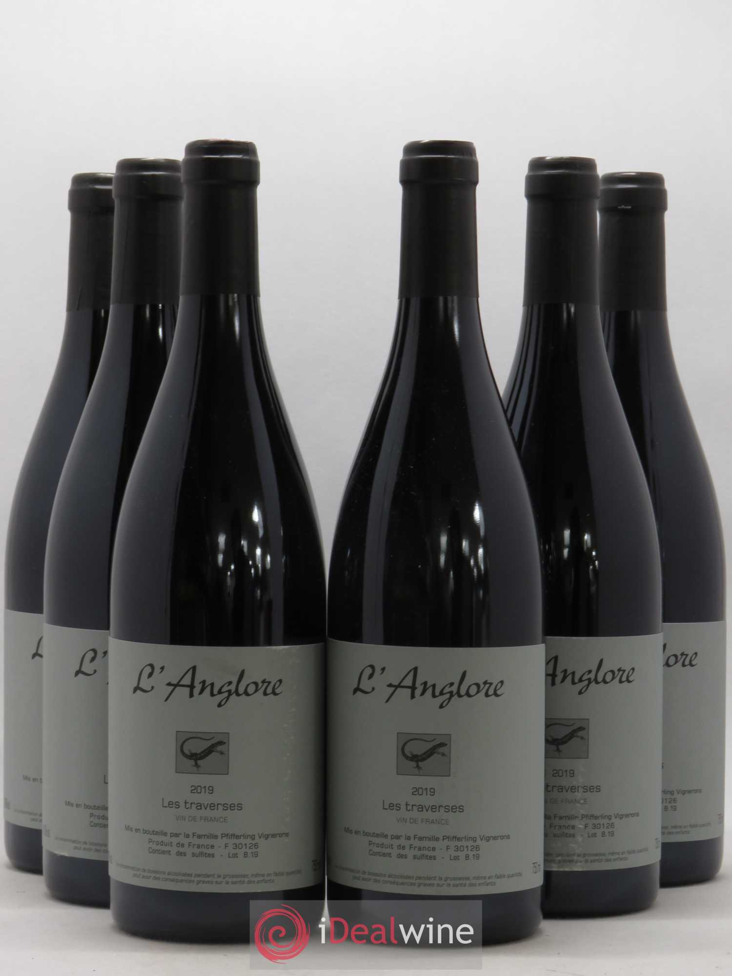 Vin de France Les Traverses L'Anglore 2019 - Lot de 6 bouteilles - 0
