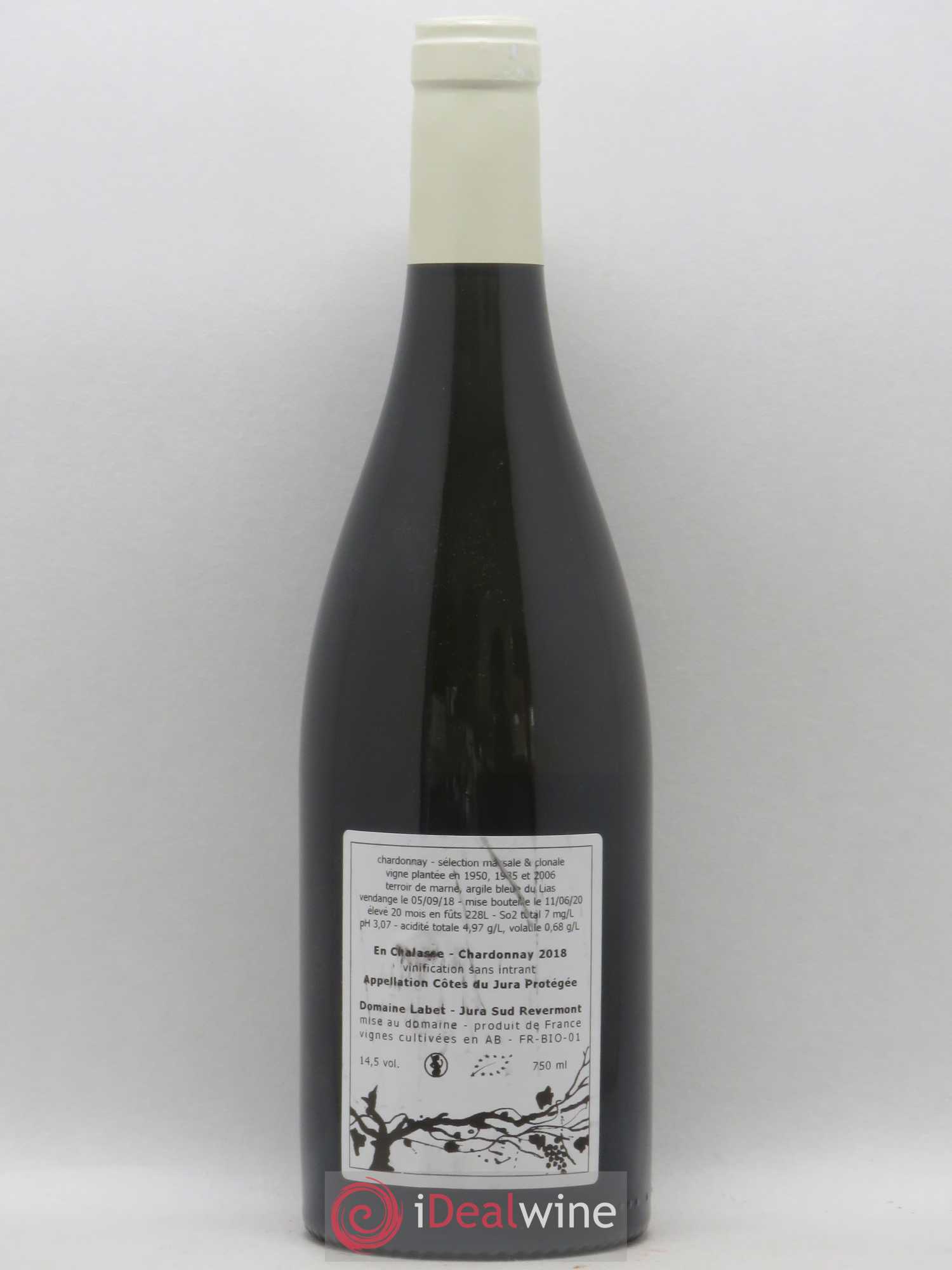Côtes du Jura Chardonnay En Chalasse Romain - Julien - Charline Labet 2018 - Lot de 1 bouteille - 1