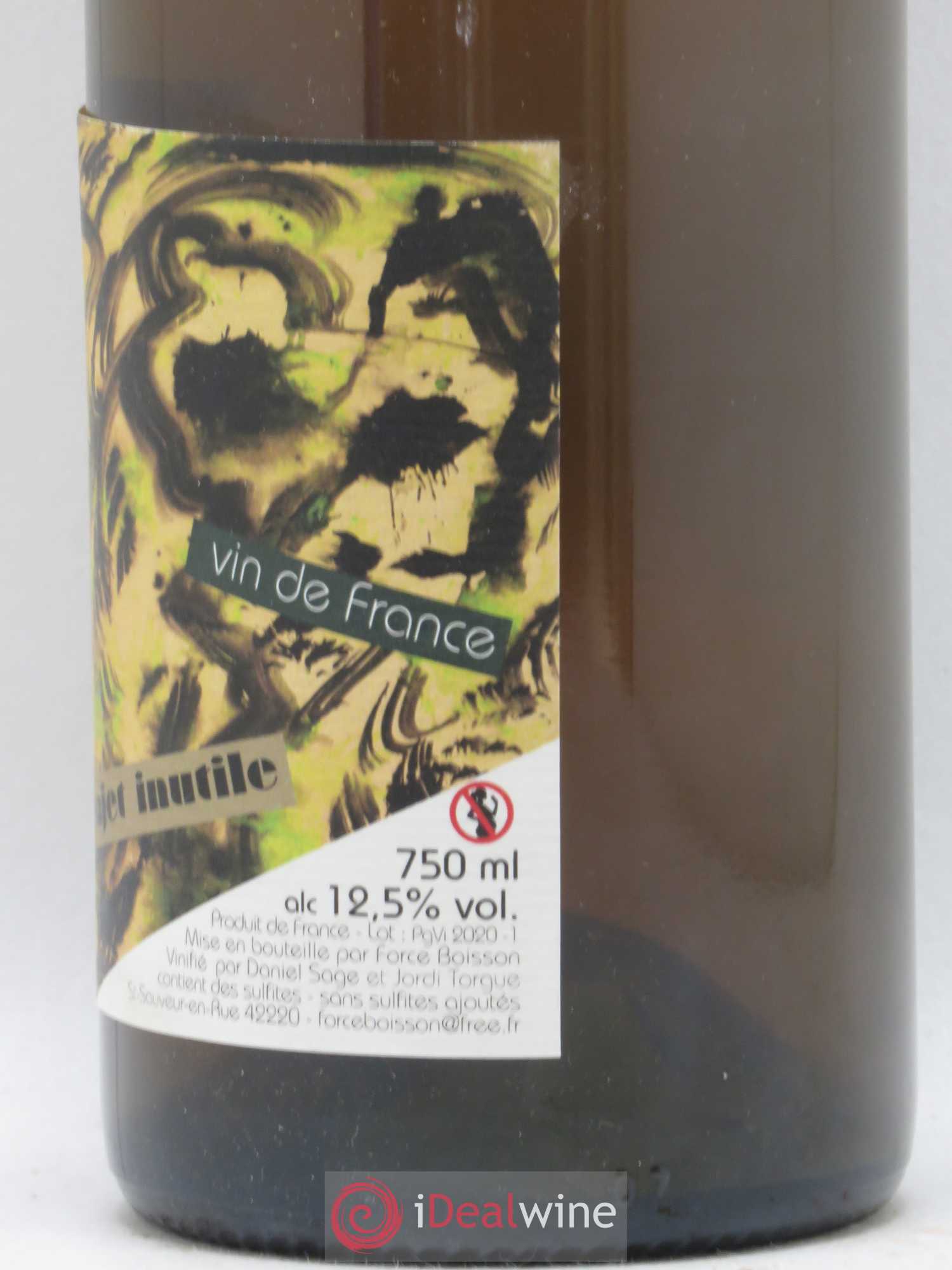 Vin de France Trajet inutile Daniel Sage 2019 - Lot de 1 bouteille - 1