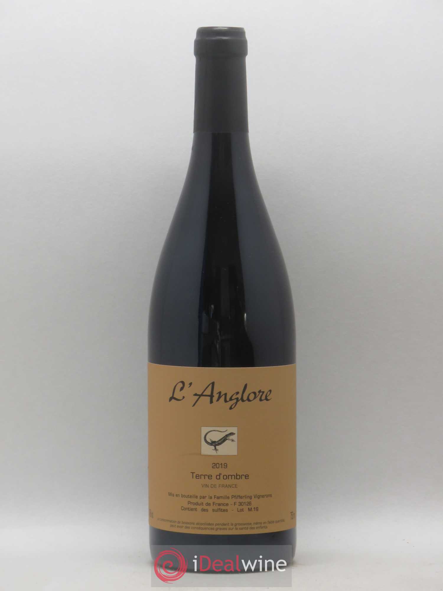Vin de France Terre d'Ombre L'Anglore 2019 - Lot de 1 bouteille - 0