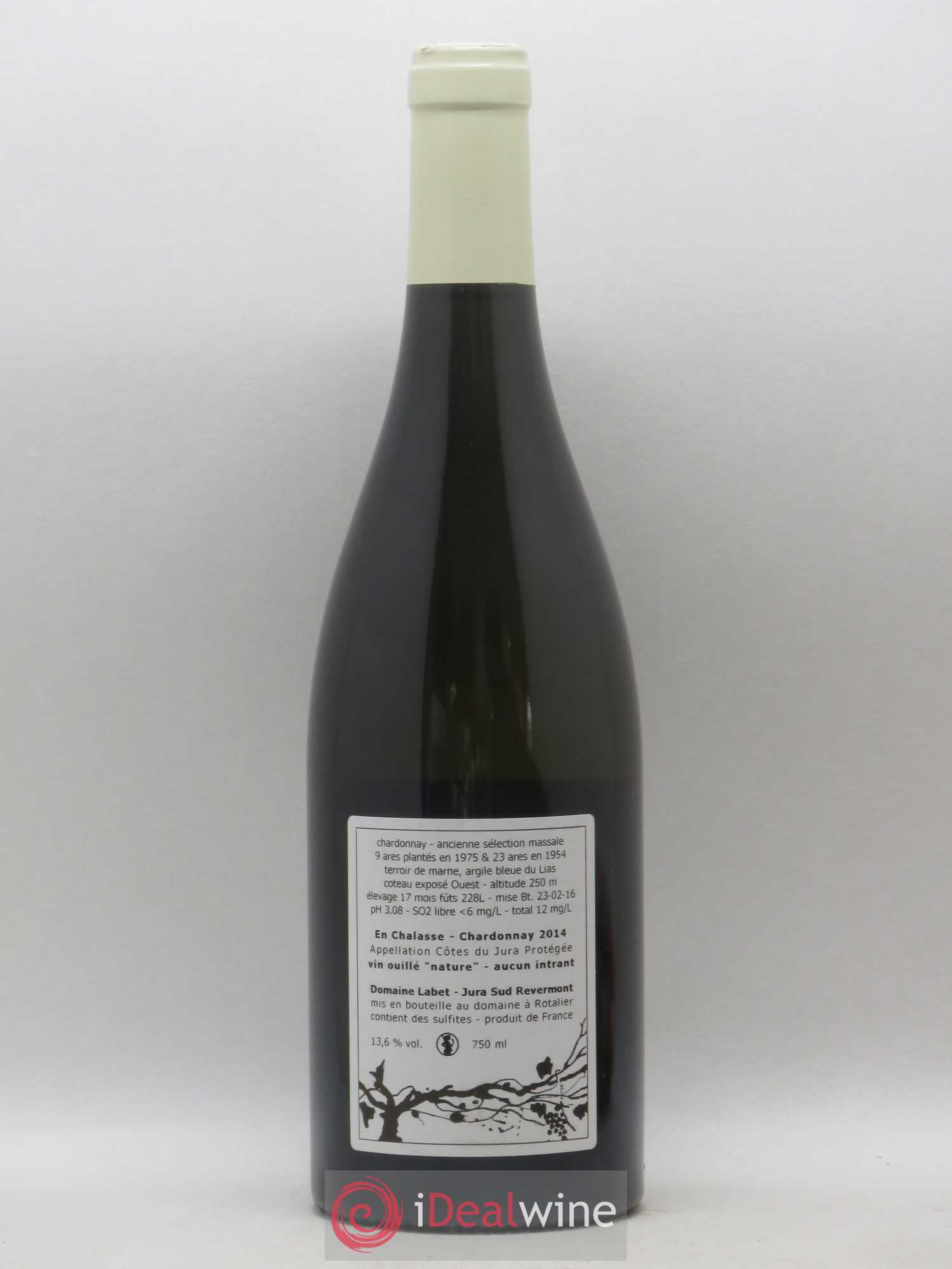 Côtes du Jura Chardonnay En Chalasse Romain - Julien  - Charline Labet 2014 - Lot de 1 bouteille - 1