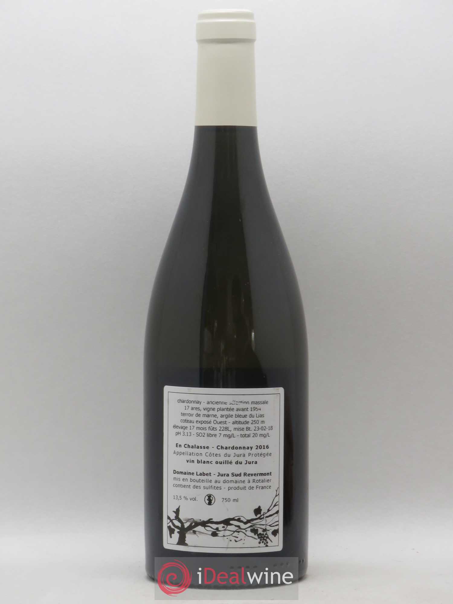 Côtes du Jura Chardonnay En Chalasse Romain - Julien - Charline Labet Sélections massales 2016 - Lot de 1 bouteille - 1