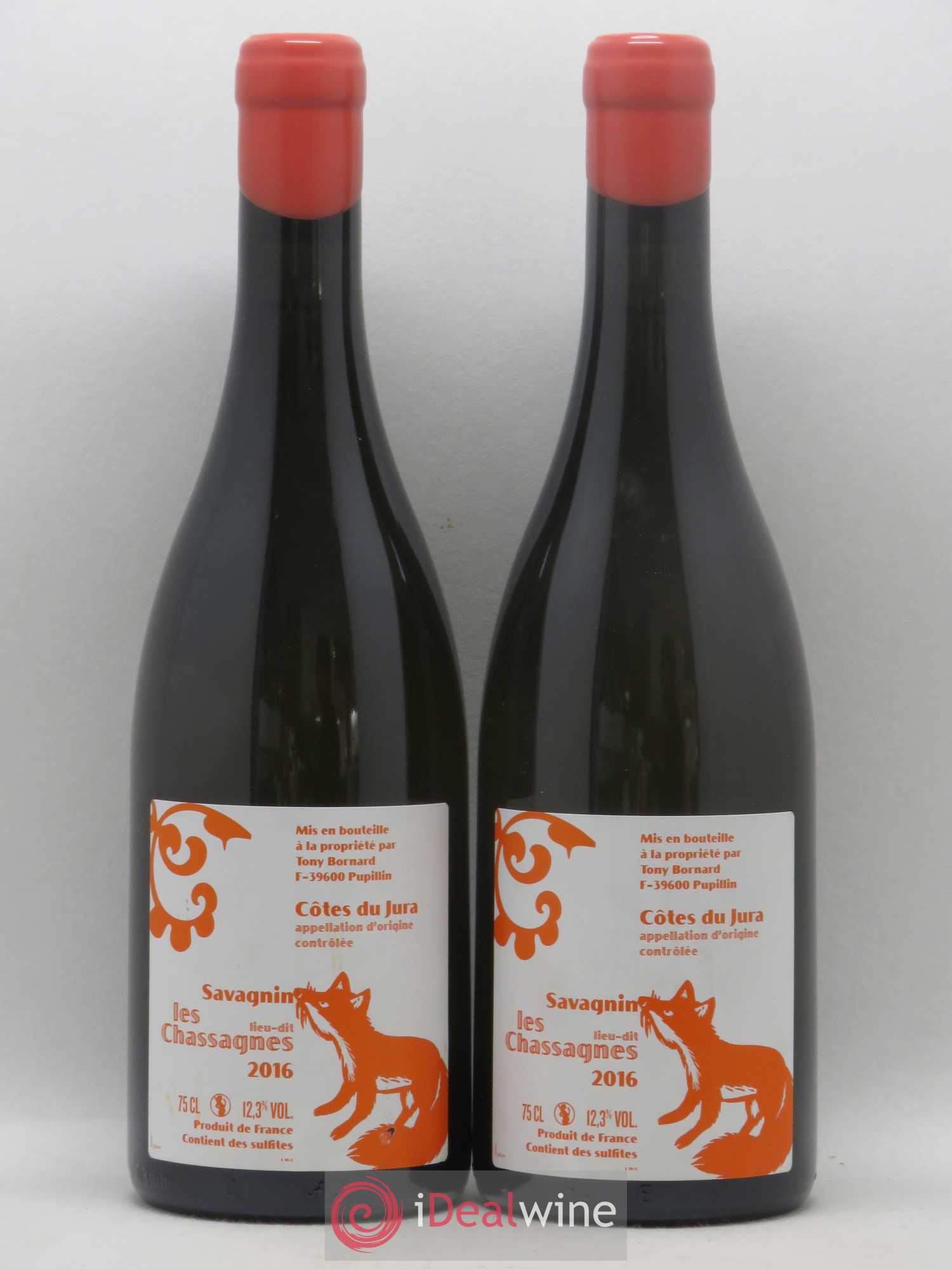 Côtes du Jura Savagnin Les Chassagnes Bornard 2016 - Posten von 2 Flaschen - 0