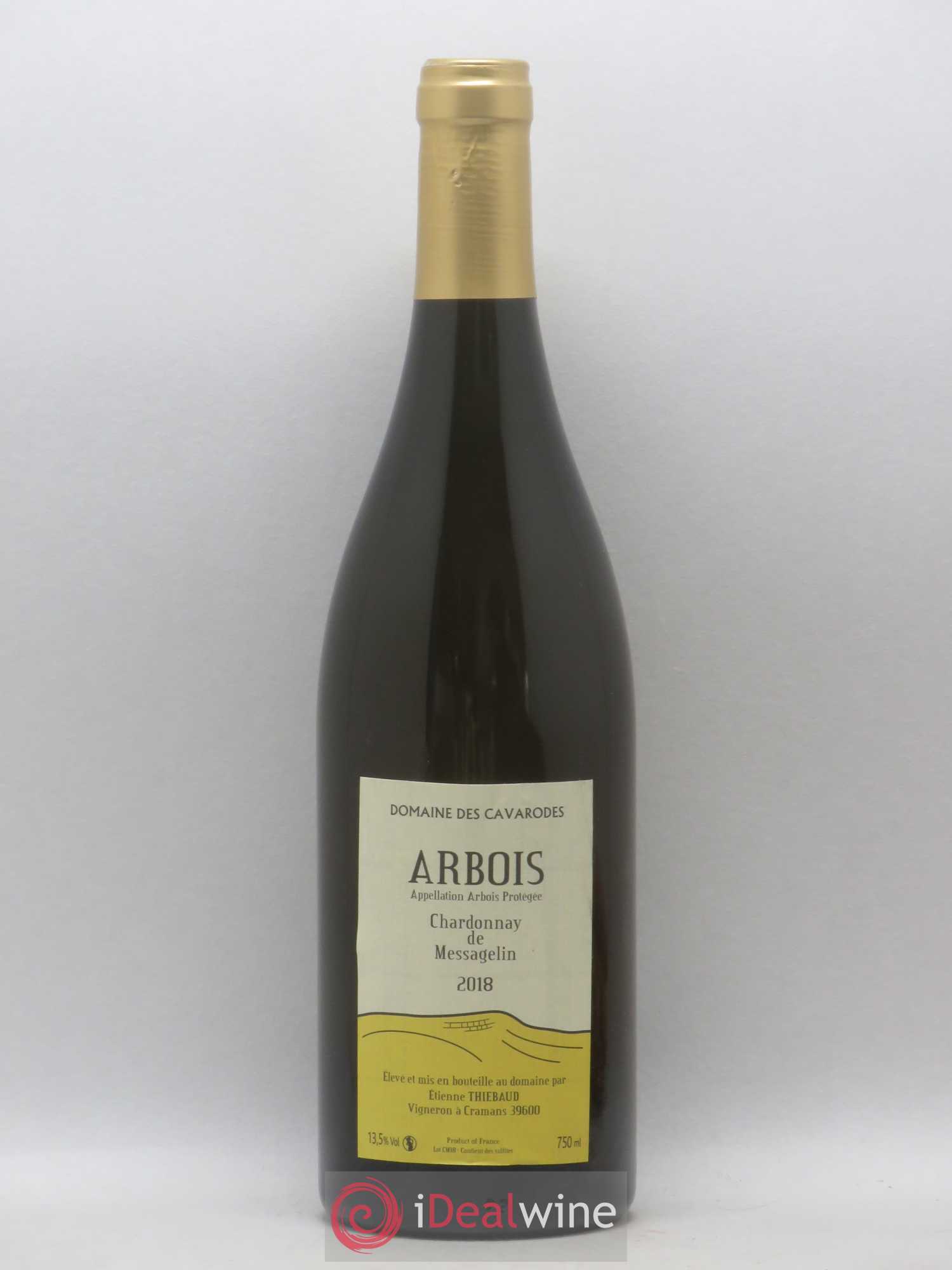 Arbois Chardonnay de Messagelin Cavarodes (Domaine des) - Etienne Thiébaud 2018 - Lot de 1 bouteille - 0