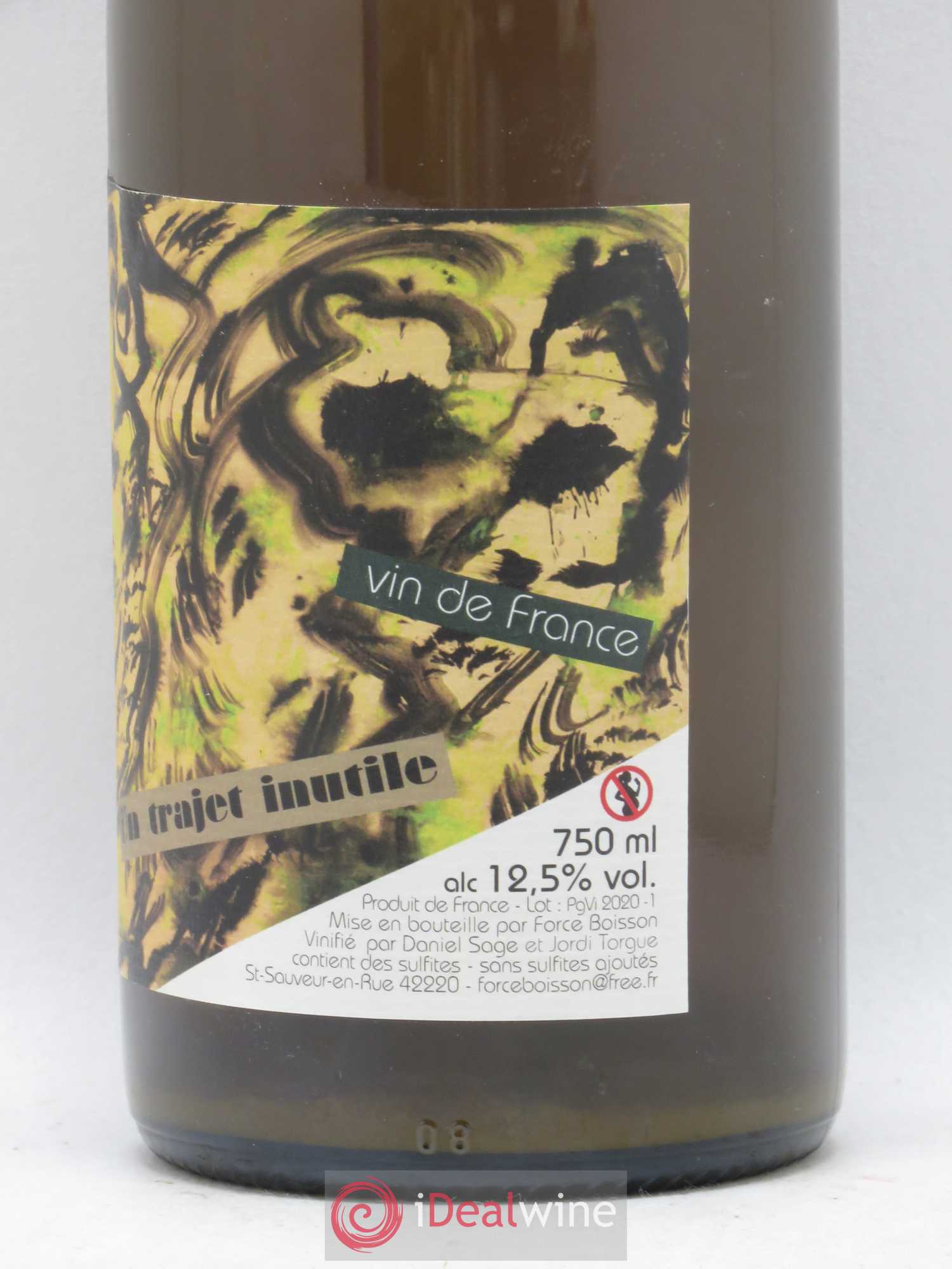 Vin de France Trajet inutile Daniel Sage 2019 - Lot de 1 bouteille - 1
