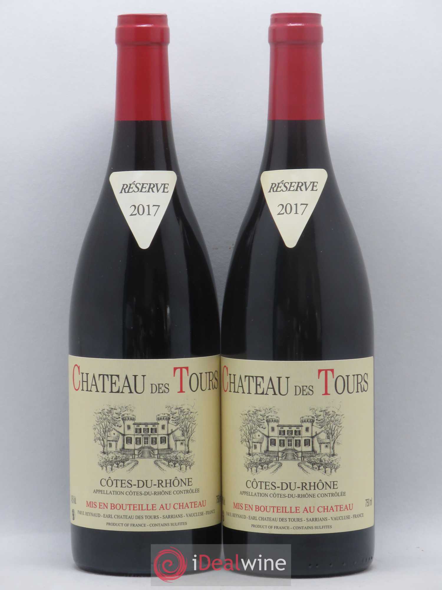 Côtes-du-Rhône Château des Tours Emmanuel Reynaud 2017 - Lot de 2 bouteilles - 0