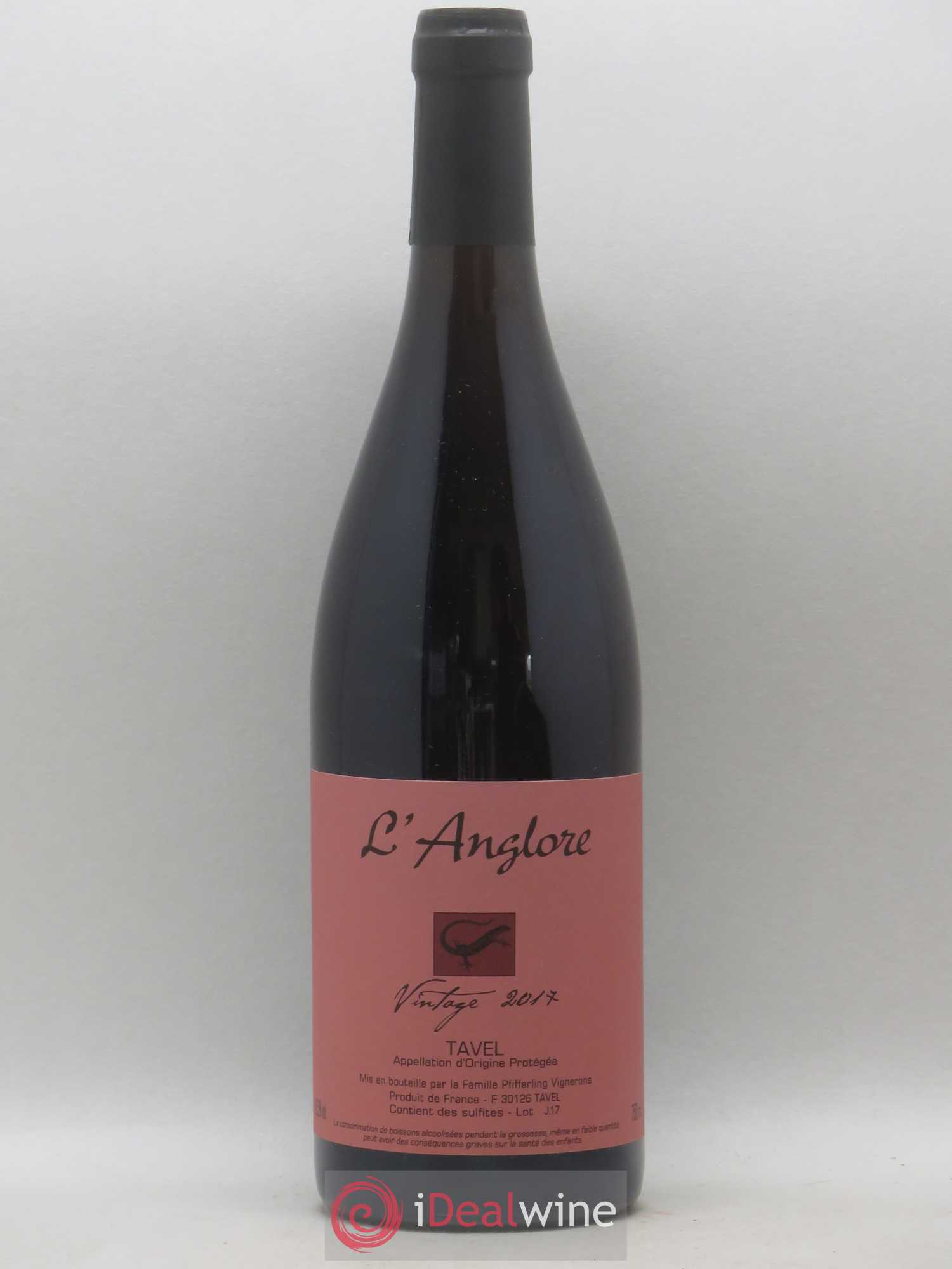 Tavel Vintage L'Anglore 2017 - Lot de 1 bouteille - 0