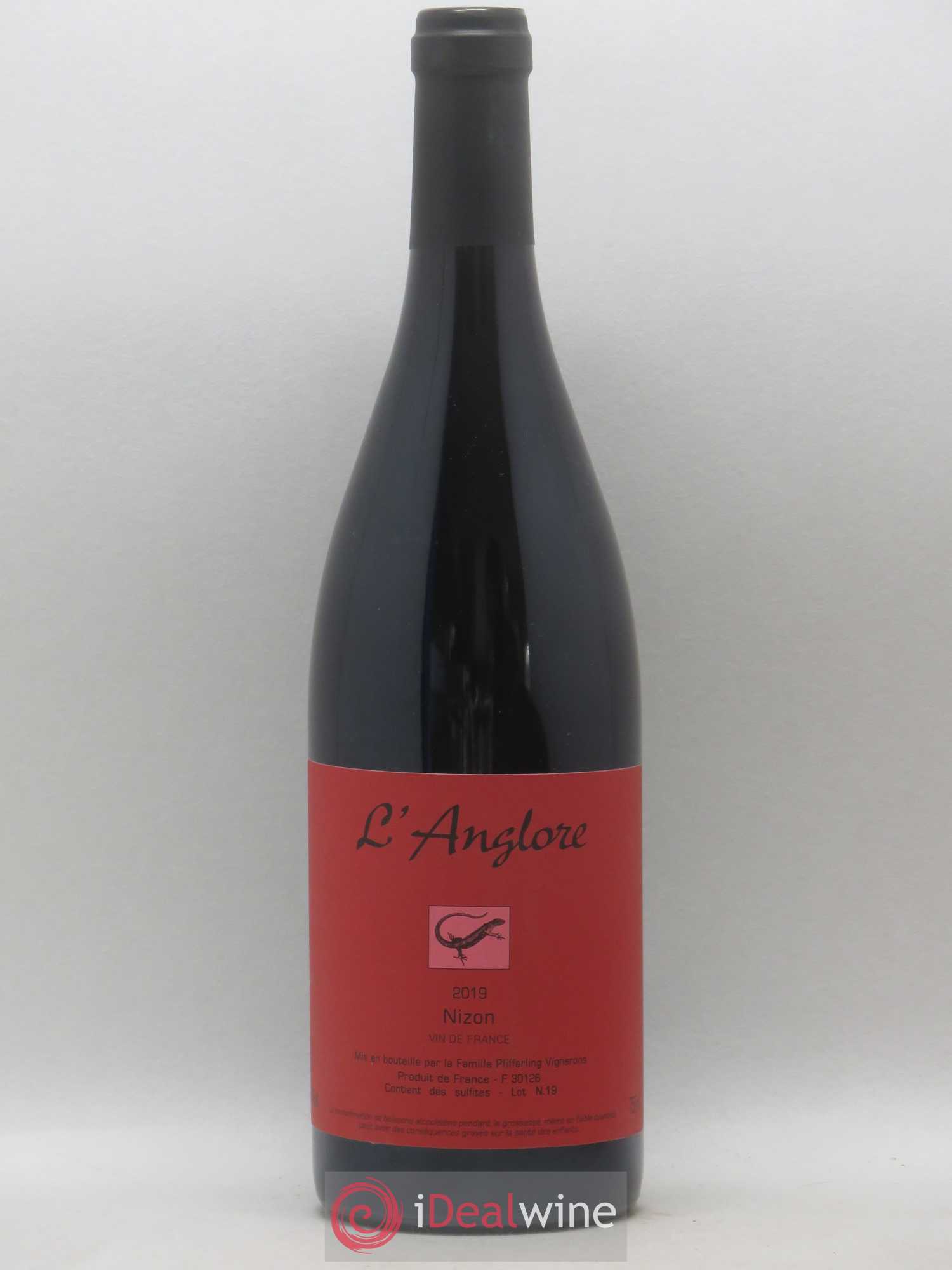 Vin de France Nizon L'Anglore 2019 - Lot de 1 bouteille - 0