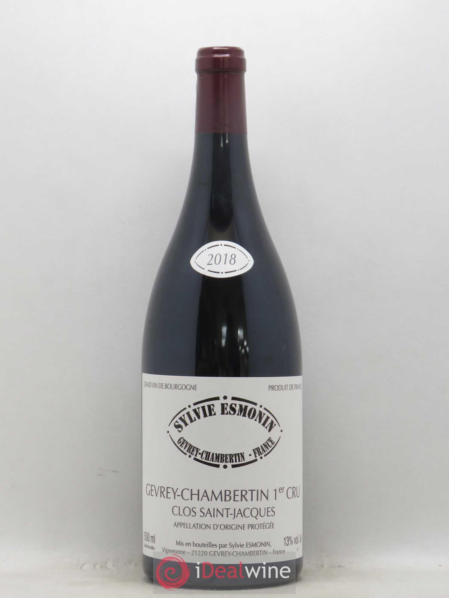 Gevrey-Chambertin 1er Cru Clos Saint Jacques Sylvie Esmonin 2018 - Lot de 1 magnum - 0