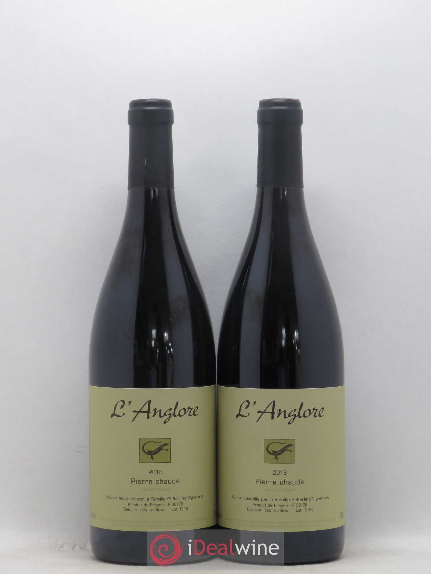 Vin de France Pierre chaude L'Anglore 2018 - Lot de 2 bouteilles - 0