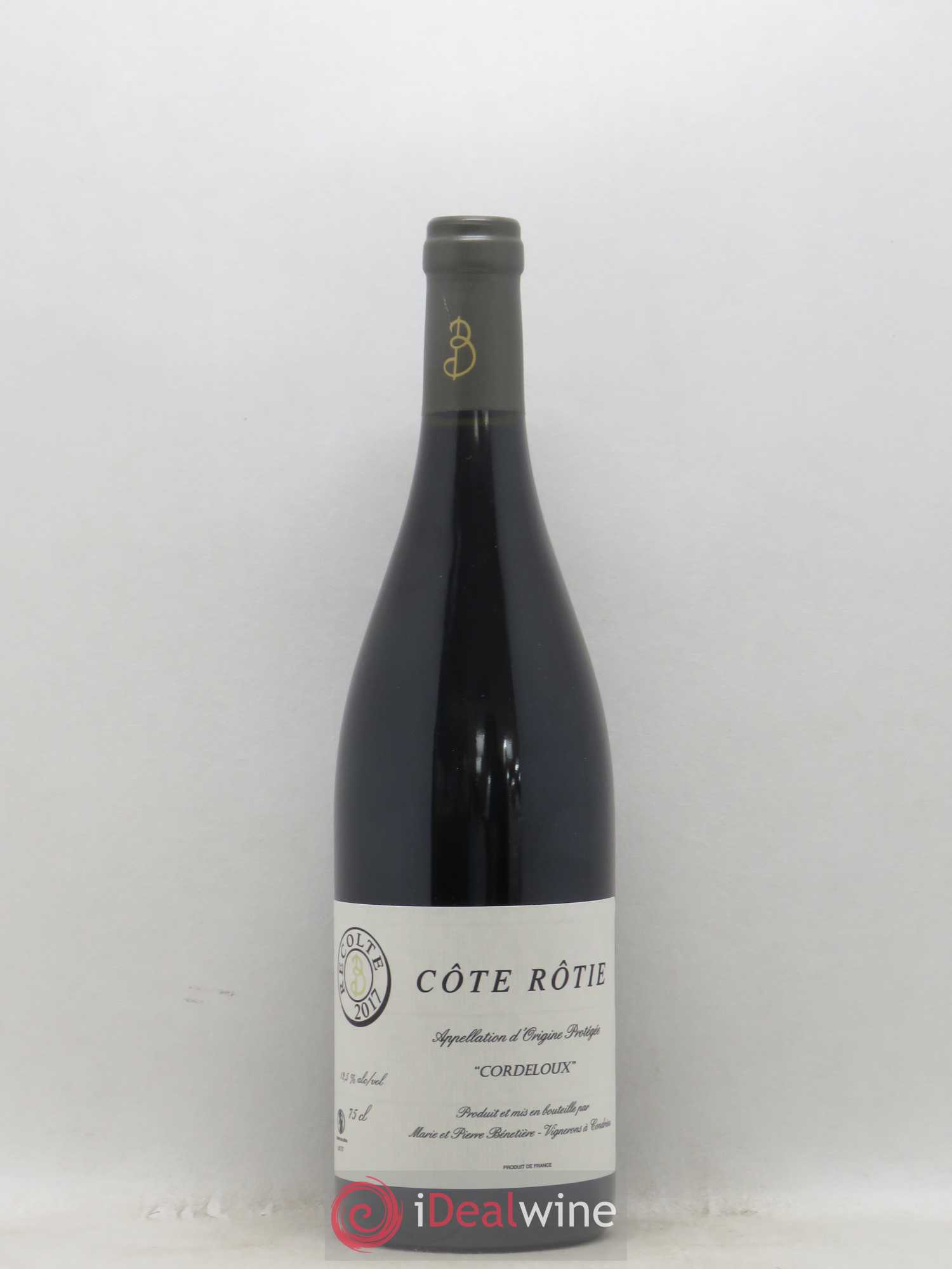 Côte-Rôtie Cordeloux Marie et Pierre Bénetière (Domaine) 2017 - Lot de 1 bouteille - 0
