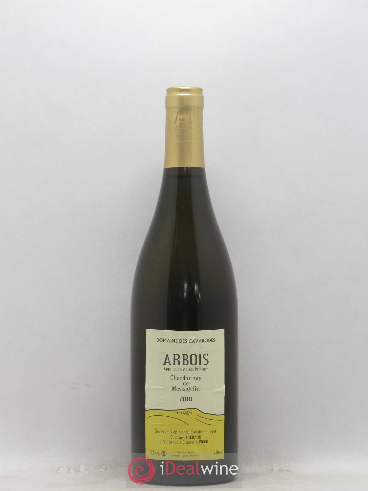 Arbois Chardonnay de Messagelin Cavarodes (Domaine des) - Etienne Thiébaud 2018 - Lot de 1 bouteille - 0