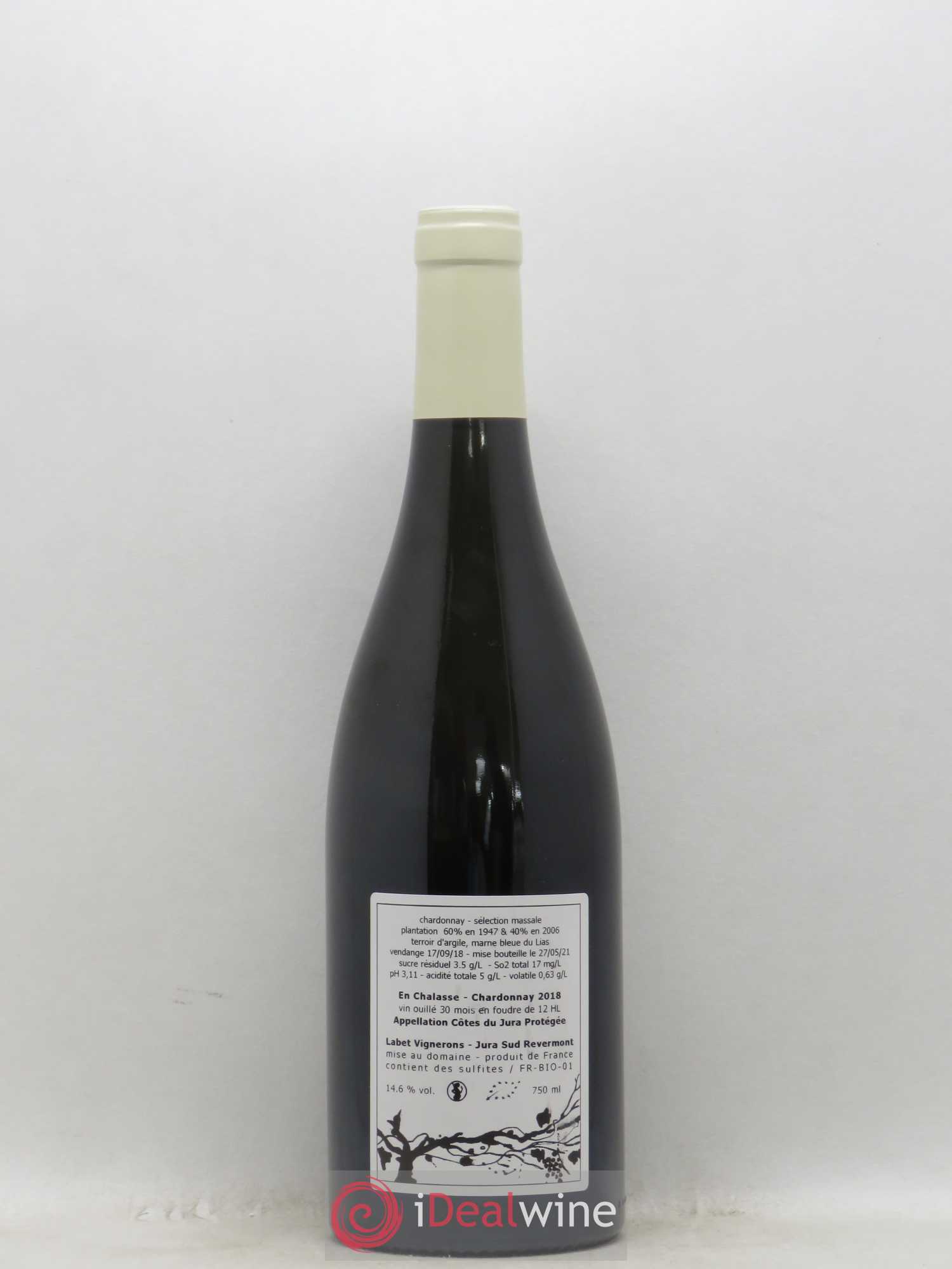 Côtes du Jura Chardonnay En Chalasse Romain - Julien - Charline Labet 2018 - Lot de 1 bouteille - 1