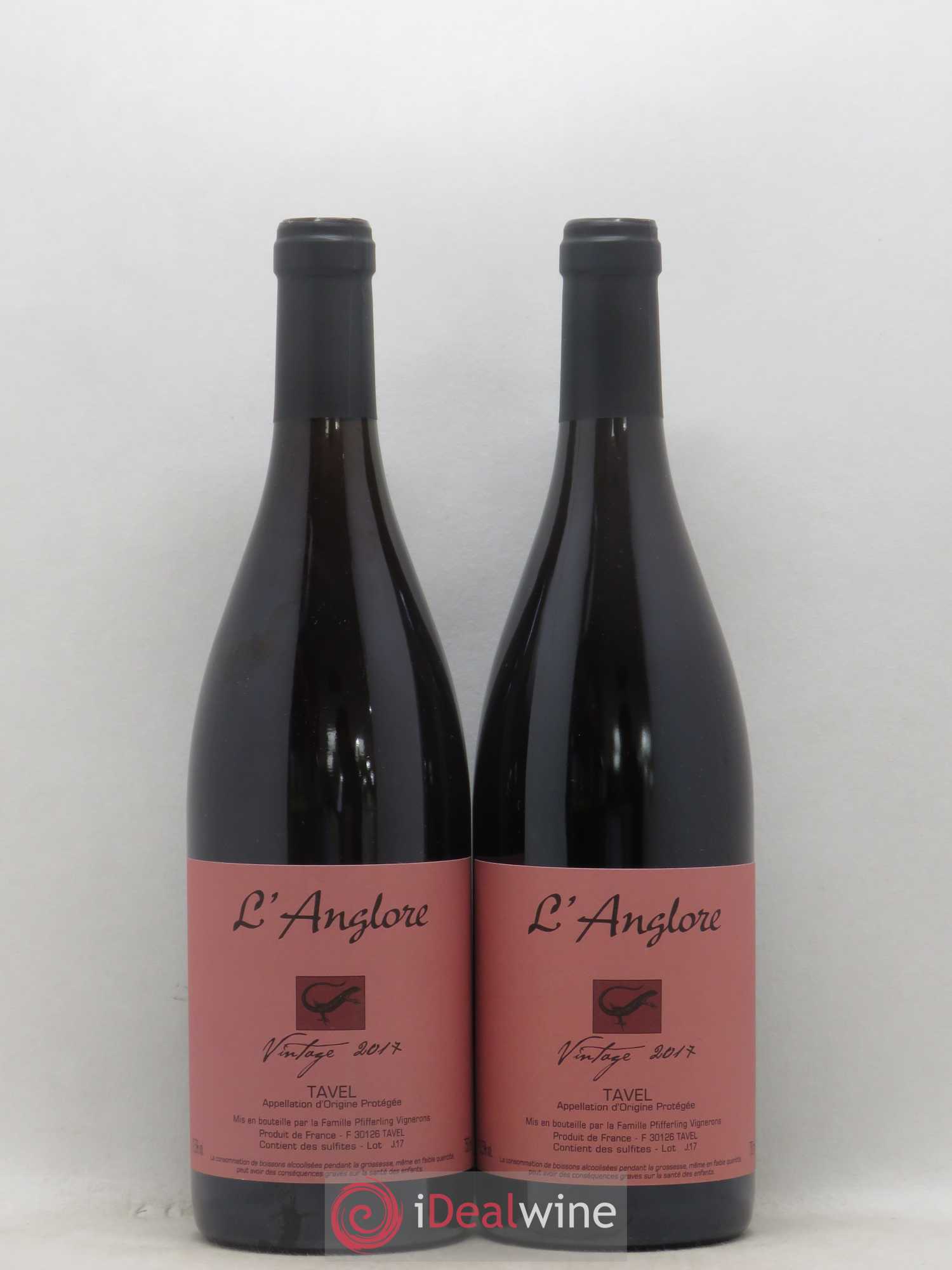 Tavel Vintage L'Anglore 2017 - Lot de 2 bouteilles - 0