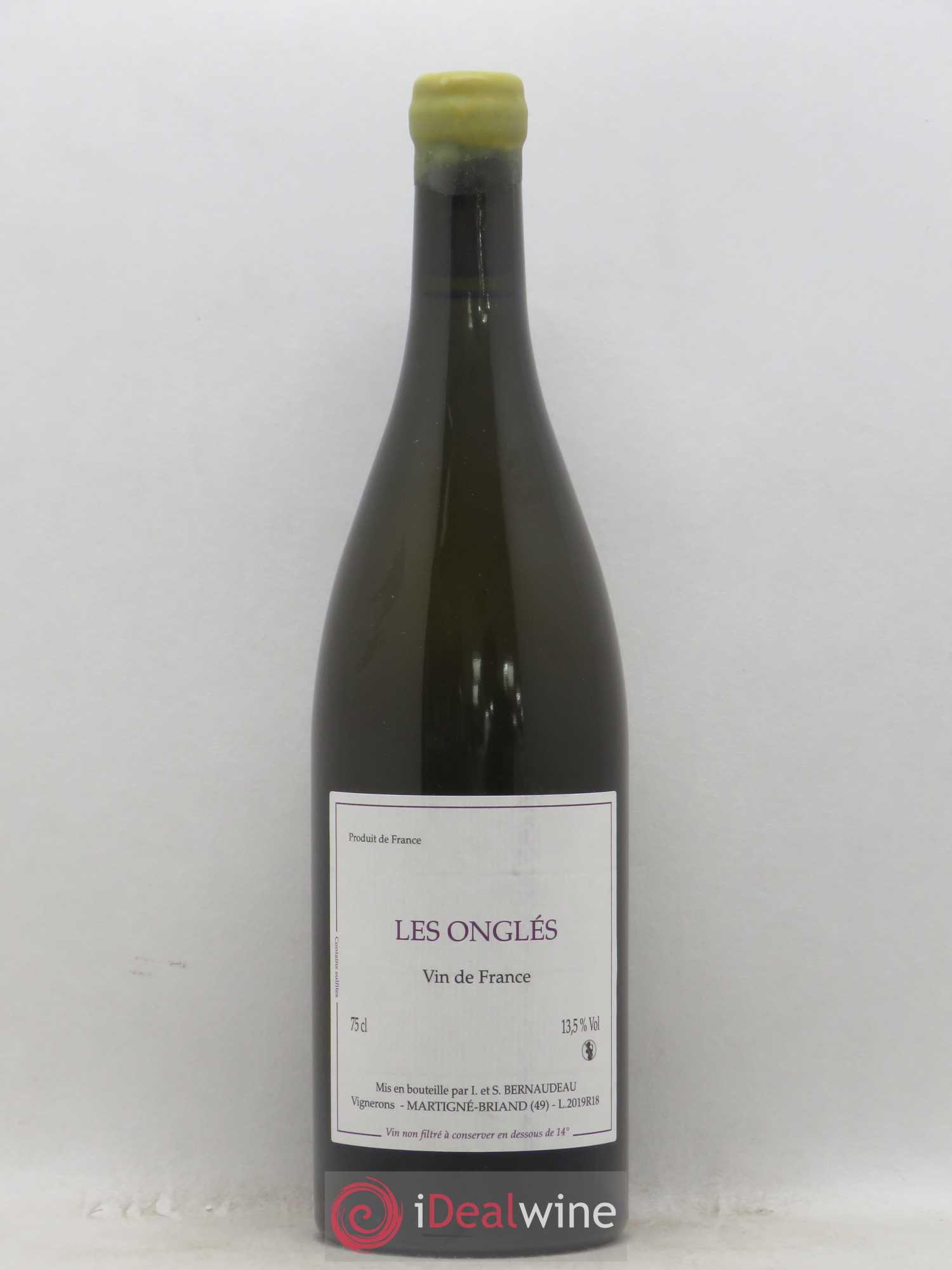 Vin de France Les Onglés Stéphane Bernaudeau 2019 - Posten von 1 Flasche - 0