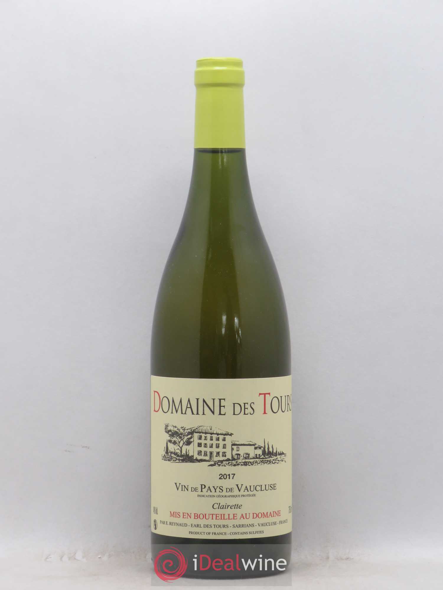 Vaucluse (Vin de Pays de Vaucluse) Domaine des Tours Emmanuel Reynaud Clairette 2017 - Lot de 1 bouteille - 0