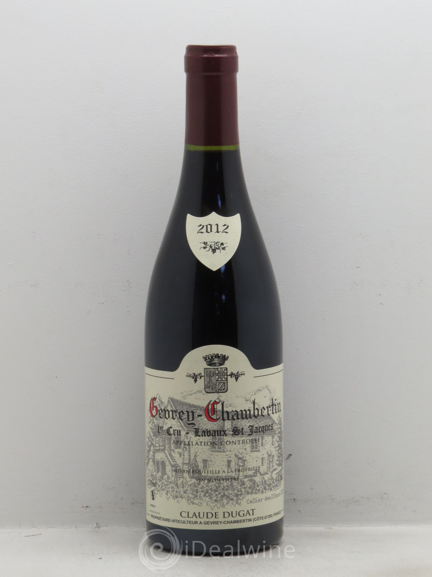 Gevrey-Chambertin 1er Cru Lavaux Saint-Jacques Claude Dugat 2012 - Lot de 1 bouteille - 0