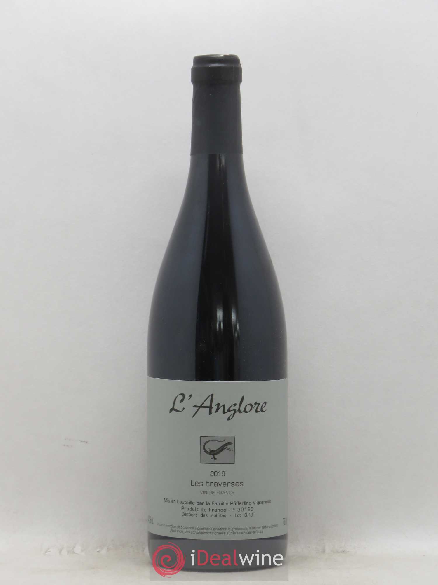 Vin de France Les Traverses L'Anglore 2019 - Lot de 1 bouteille - 0