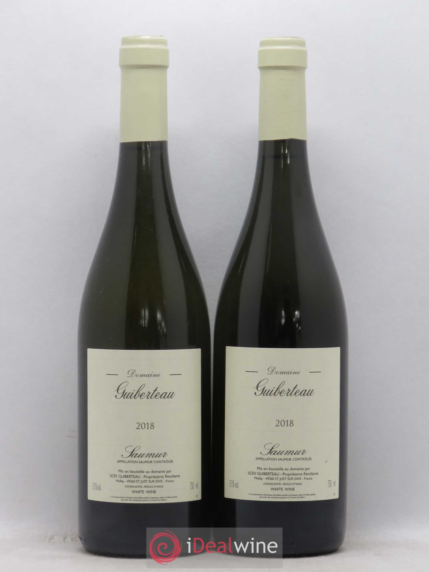 Saumur Domaine Guiberteau 2018 - Lot de 2 bouteilles - 0