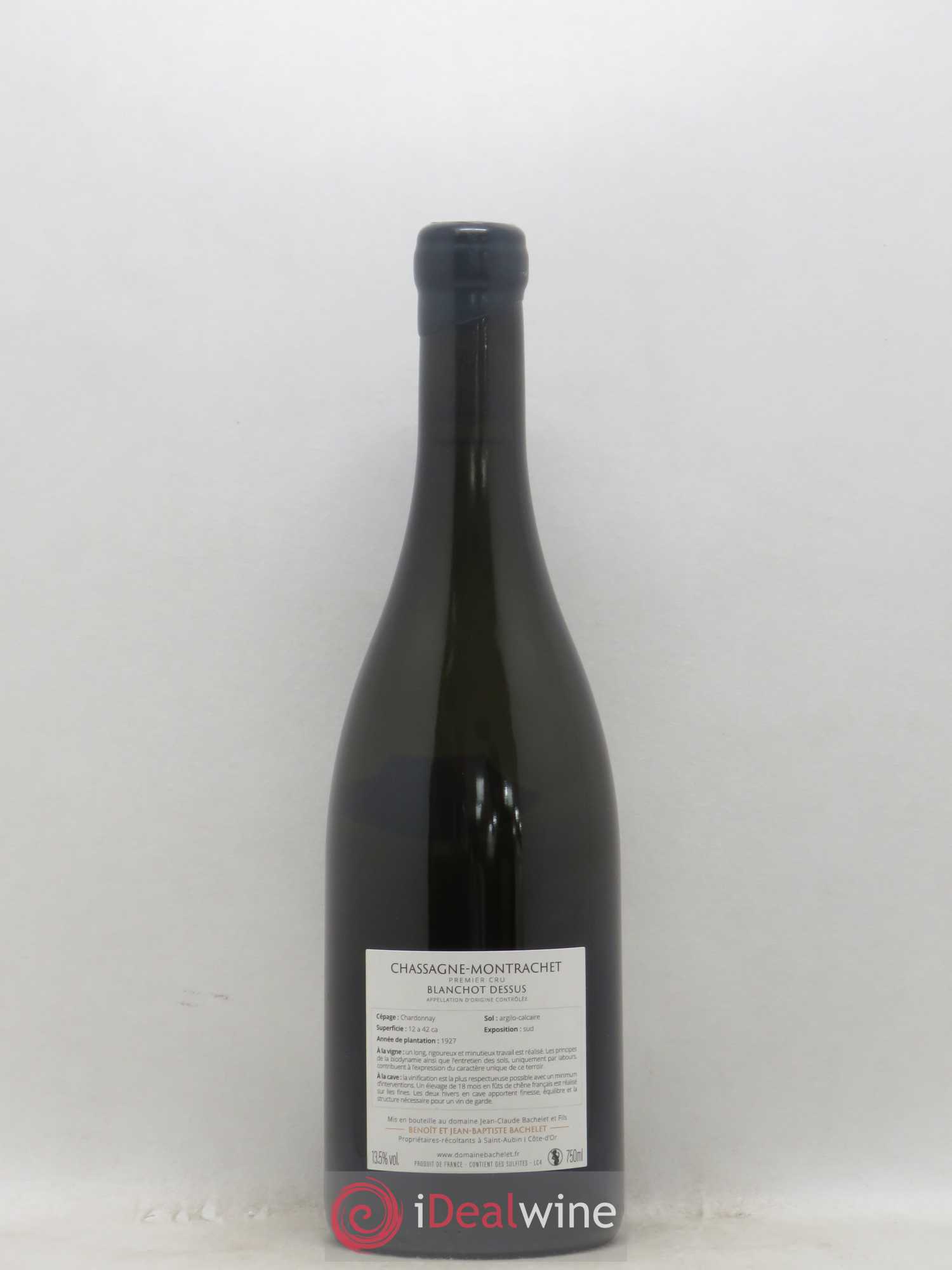 Chassagne-Montrachet 1er Cru Blanchot Dessus Jean-Claude Bachelet (Domaine) 2018 - Lot de 1 bouteille - 1