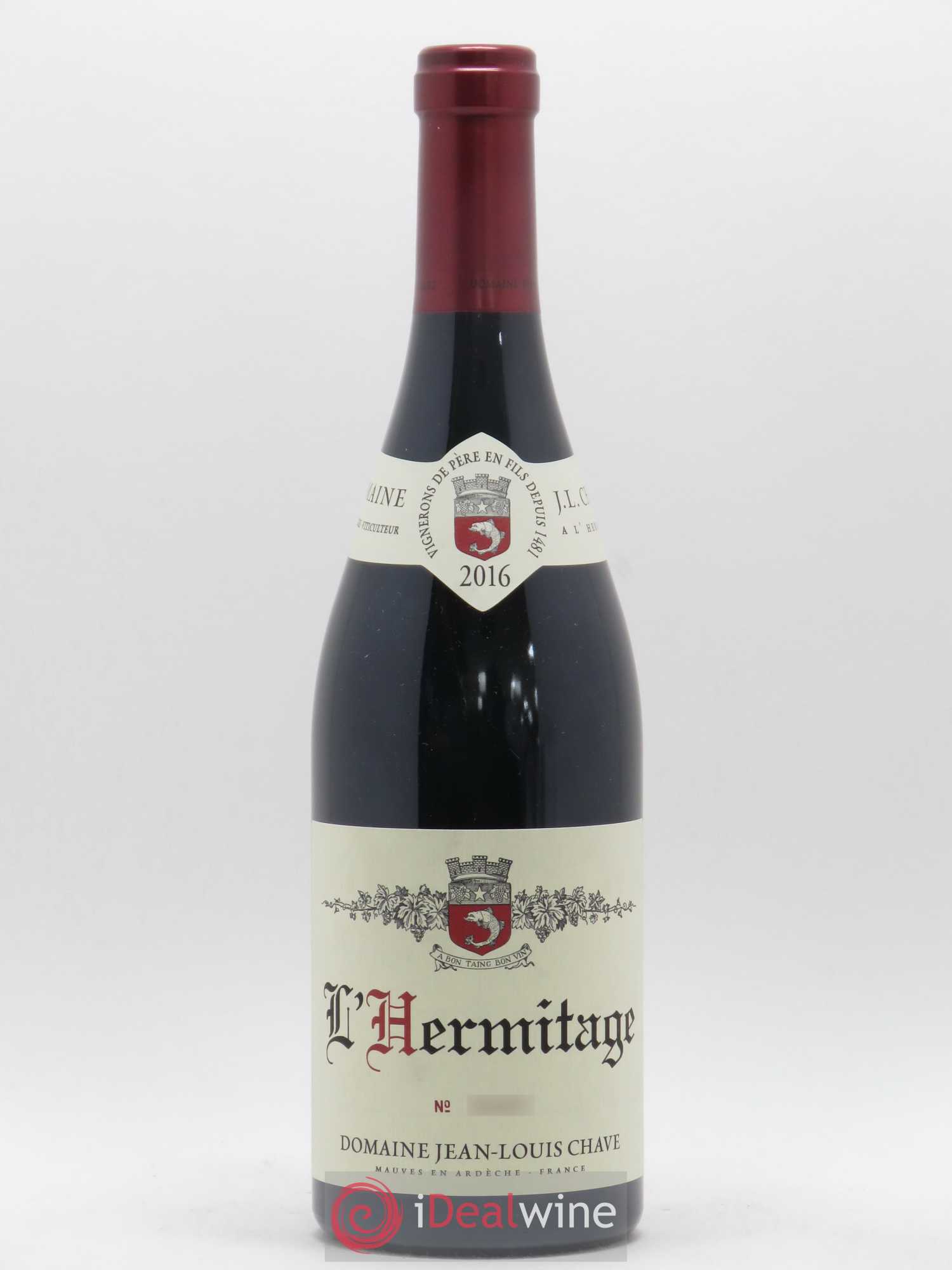 Hermitage Jean-Louis Chave 2016 - Lot de 1 bouteille - 0