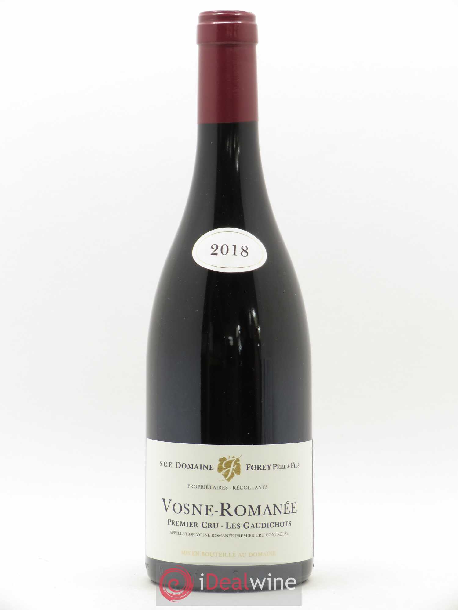 Vosne-Romanée 1er Cru Les Gaudichots Forey Père et Fils (Domaine) 2018 - Lot de 1 bouteille - 0