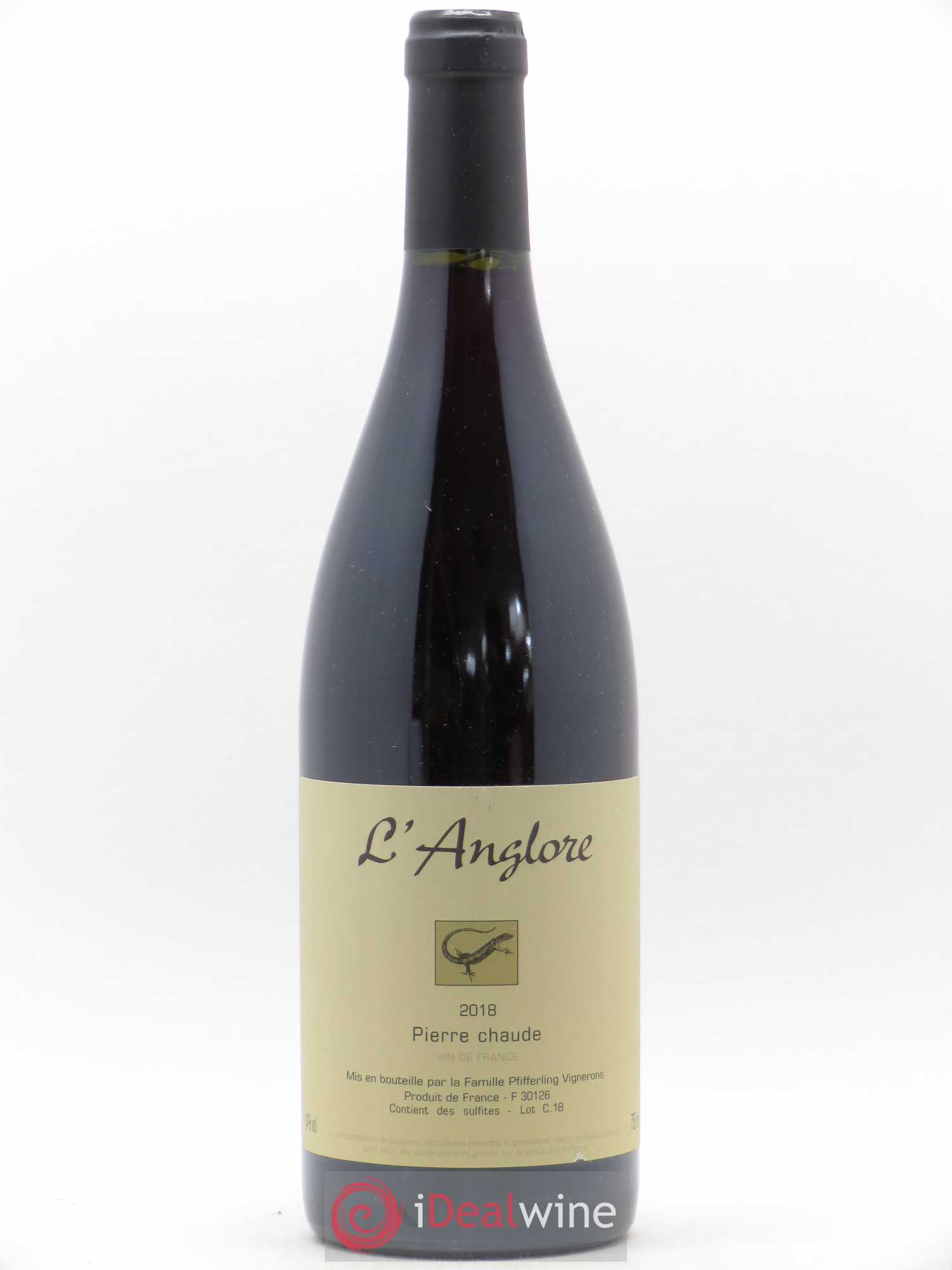 Vin de France Pierre chaude L'Anglore 2018 - Lot de 1 bouteille - 0