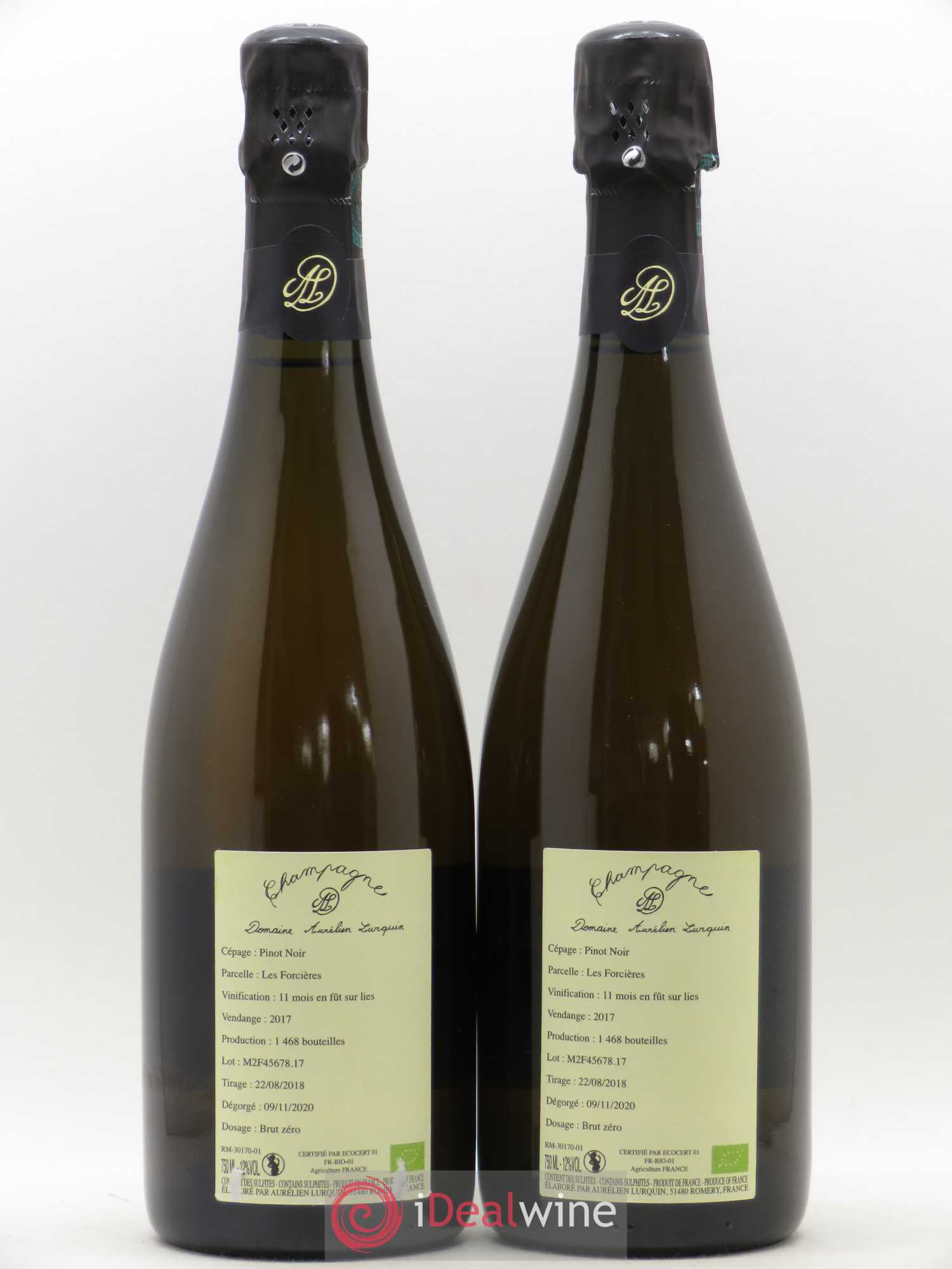 Champagne Aurelien Lurquin Les Forcieres 2017 - Lot of 2 bottles - 1