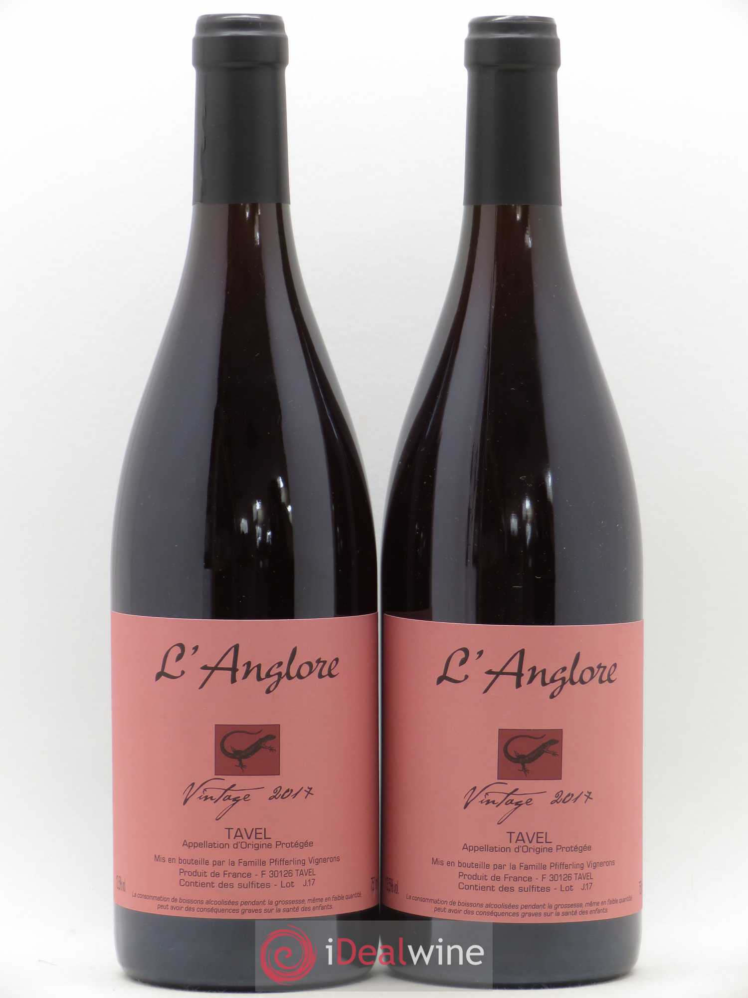 Tavel Vintage L'Anglore 2017 - Lot de 2 bouteilles - 0