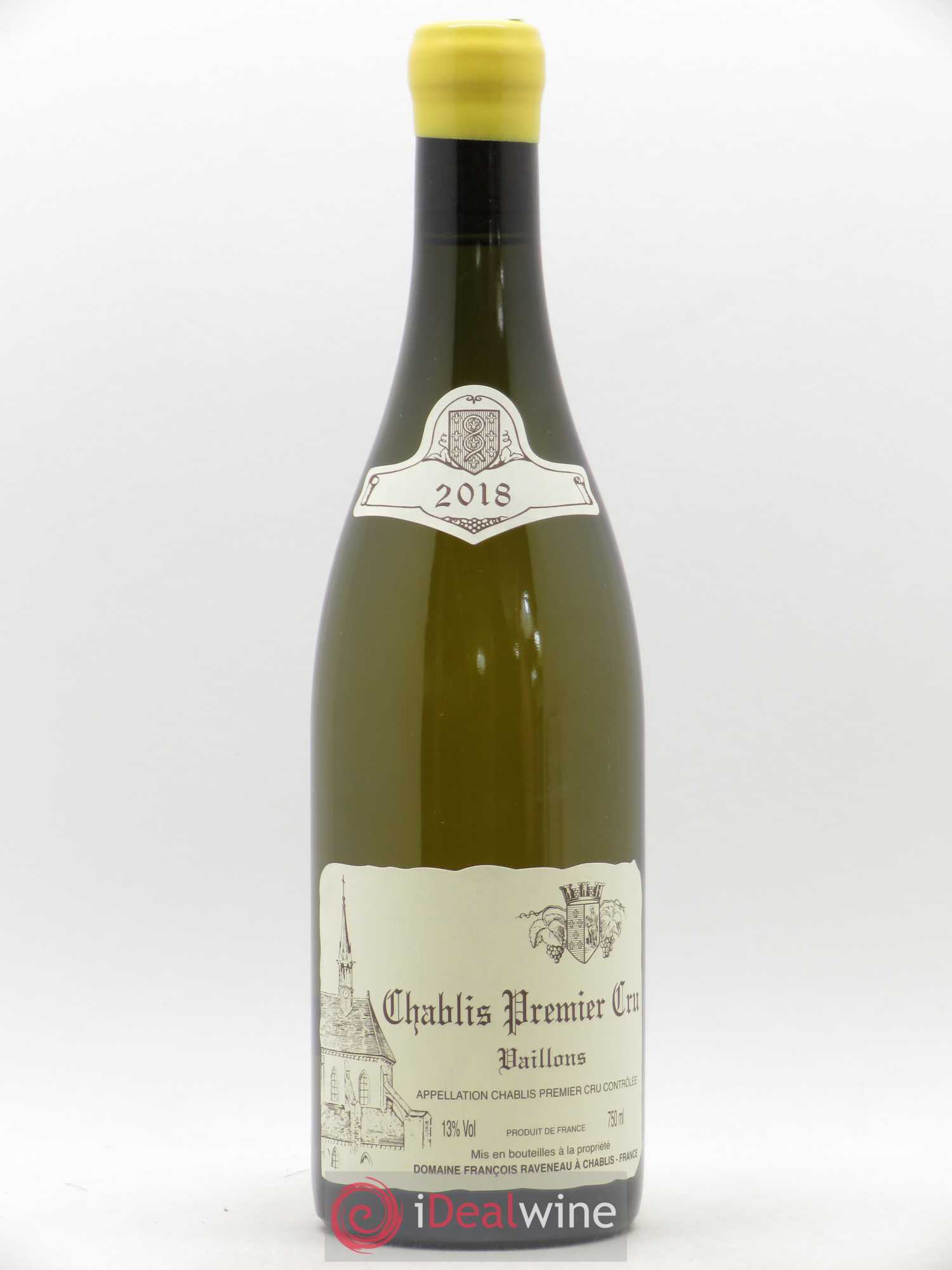 Chablis 1er Cru Vaillons Raveneau (Domaine) 2018 - Lot de 1 bouteille - 0