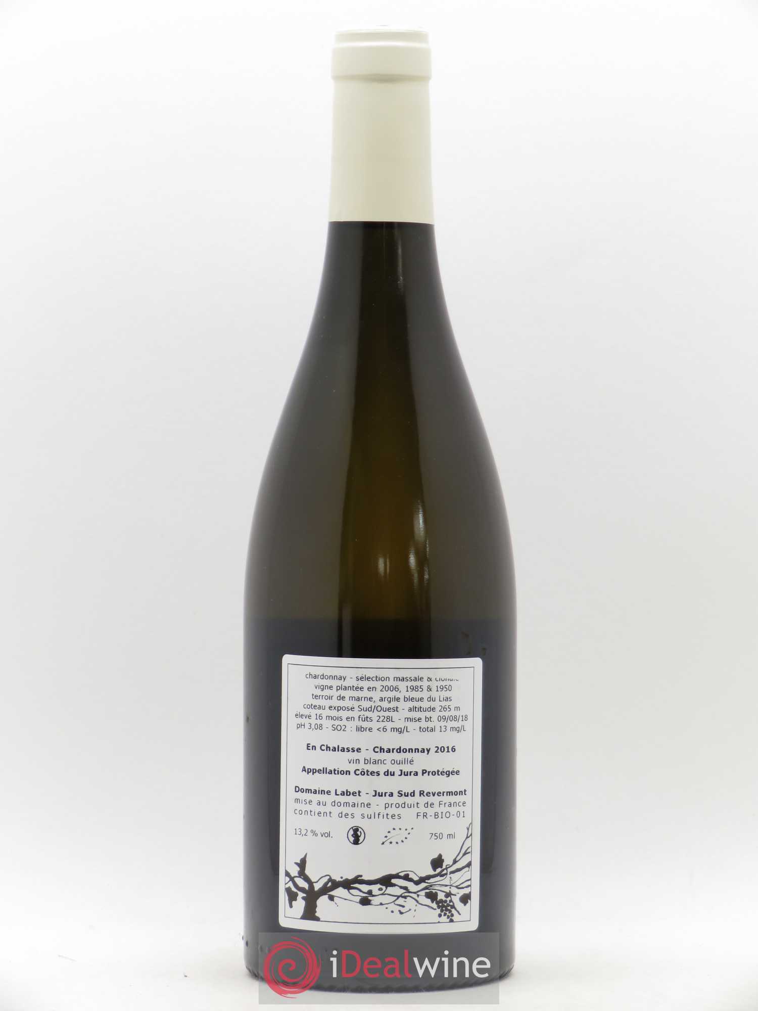 Côtes du Jura Chardonnay En Chalasse Romain - Julien - Charline Labet 2016 - Lot de 1 bouteille - 1