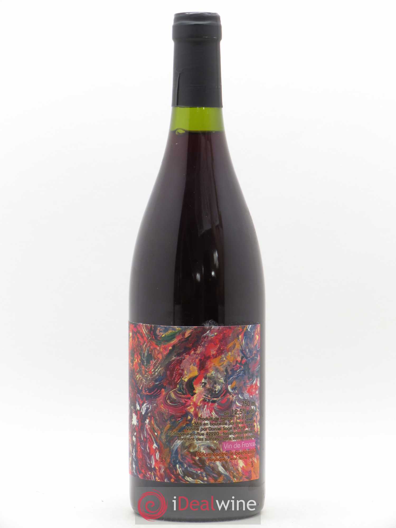 Vin de France Adam Contre le Beefsteak Daniel Sage 2018 - Lot de 1 bouteille - 0