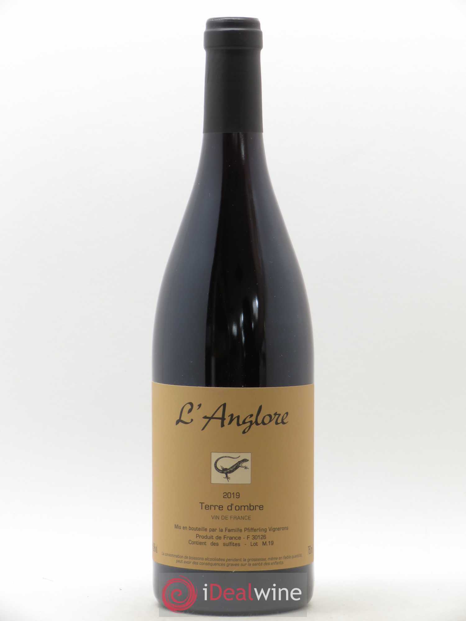 Vin de France Terre d'Ombre L'Anglore 2019 - Lot de 1 bouteille - 0