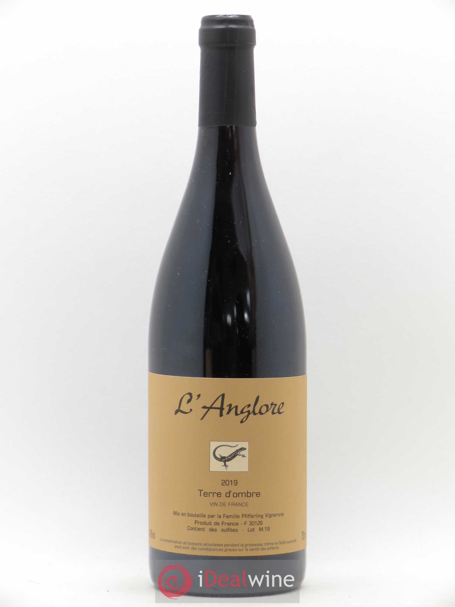 Vin de France Terre d'Ombre L'Anglore 2019 - Lot de 1 bouteille - 0