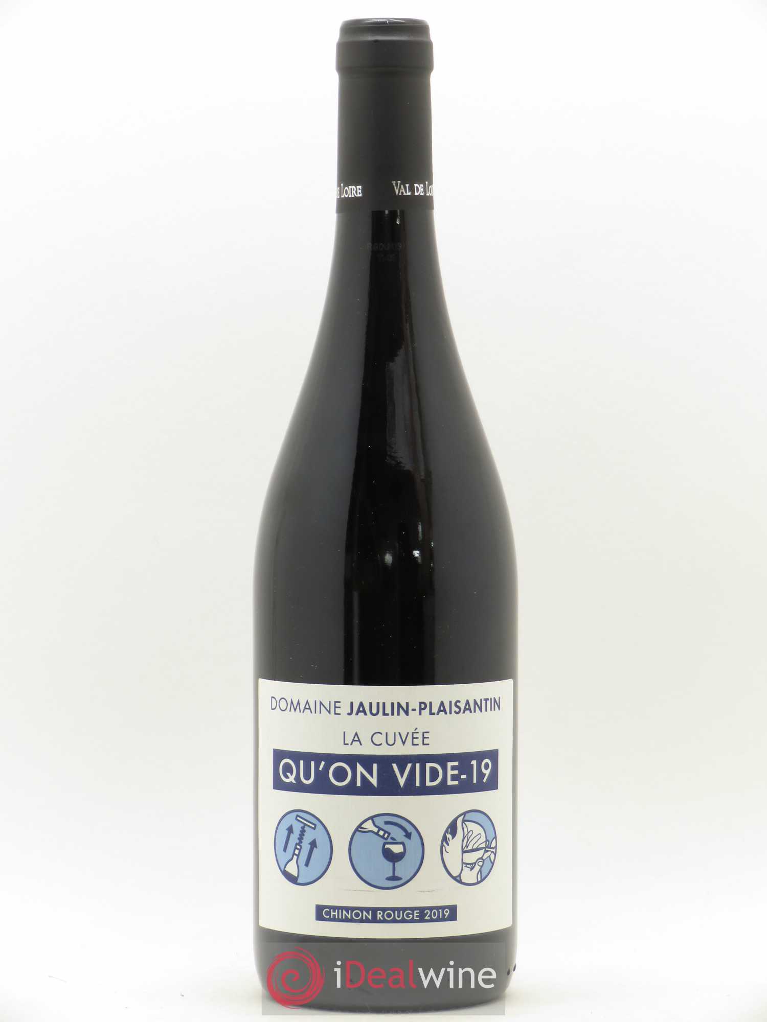 Chinon Qu'On Vide-19 Jaulin-Plaisantin 2019 - Posten von 1 Flasche - 0