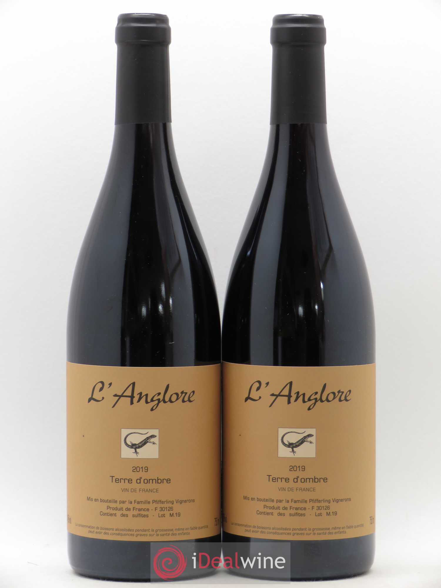 Vin de France Terre d'Ombre L'Anglore 2019 - Lot de 2 bouteilles - 0