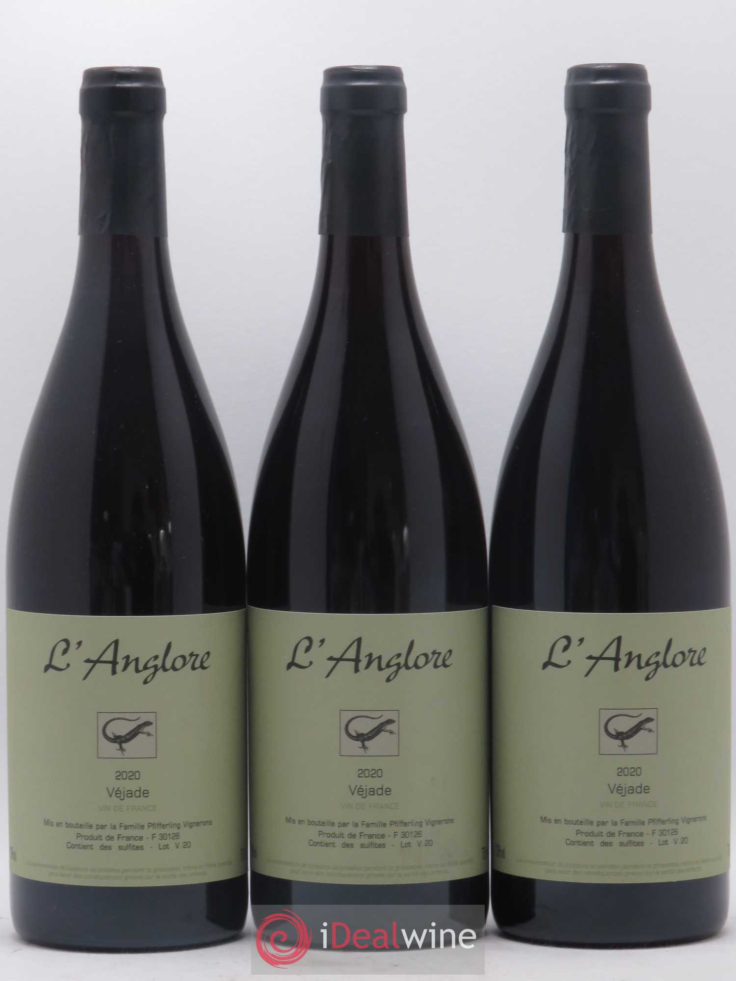 Vin de France Véjade L'Anglore 2020 - Lot de 6 bouteilles - 1