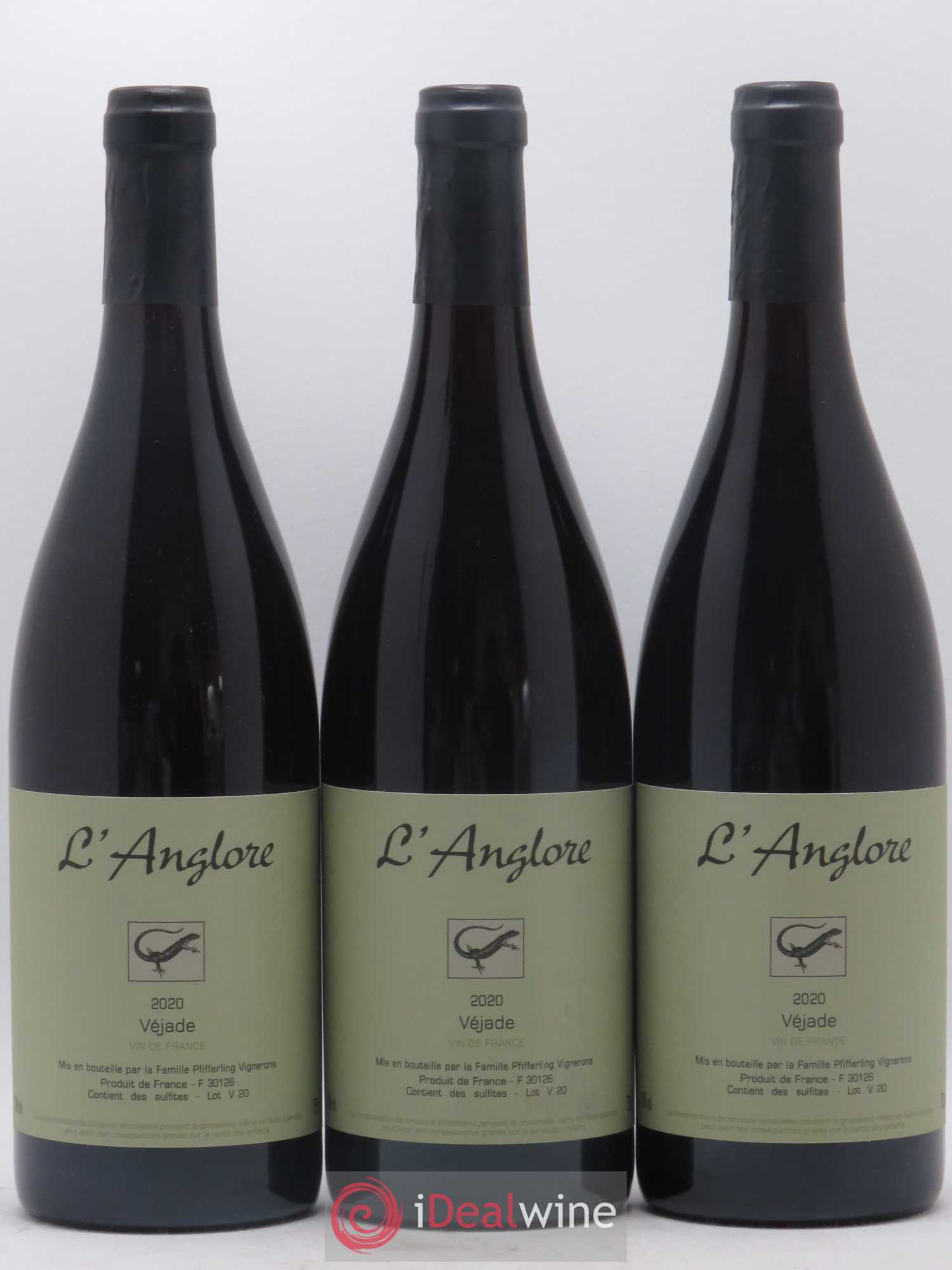 Vin de France Véjade L'Anglore 2020 - Lot de 6 bouteilles - 2