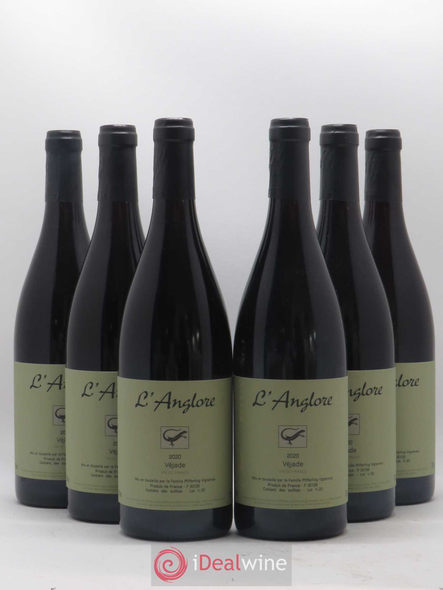 Vin de France Véjade L'Anglore 2020 - Lot de 6 bouteilles - 0
