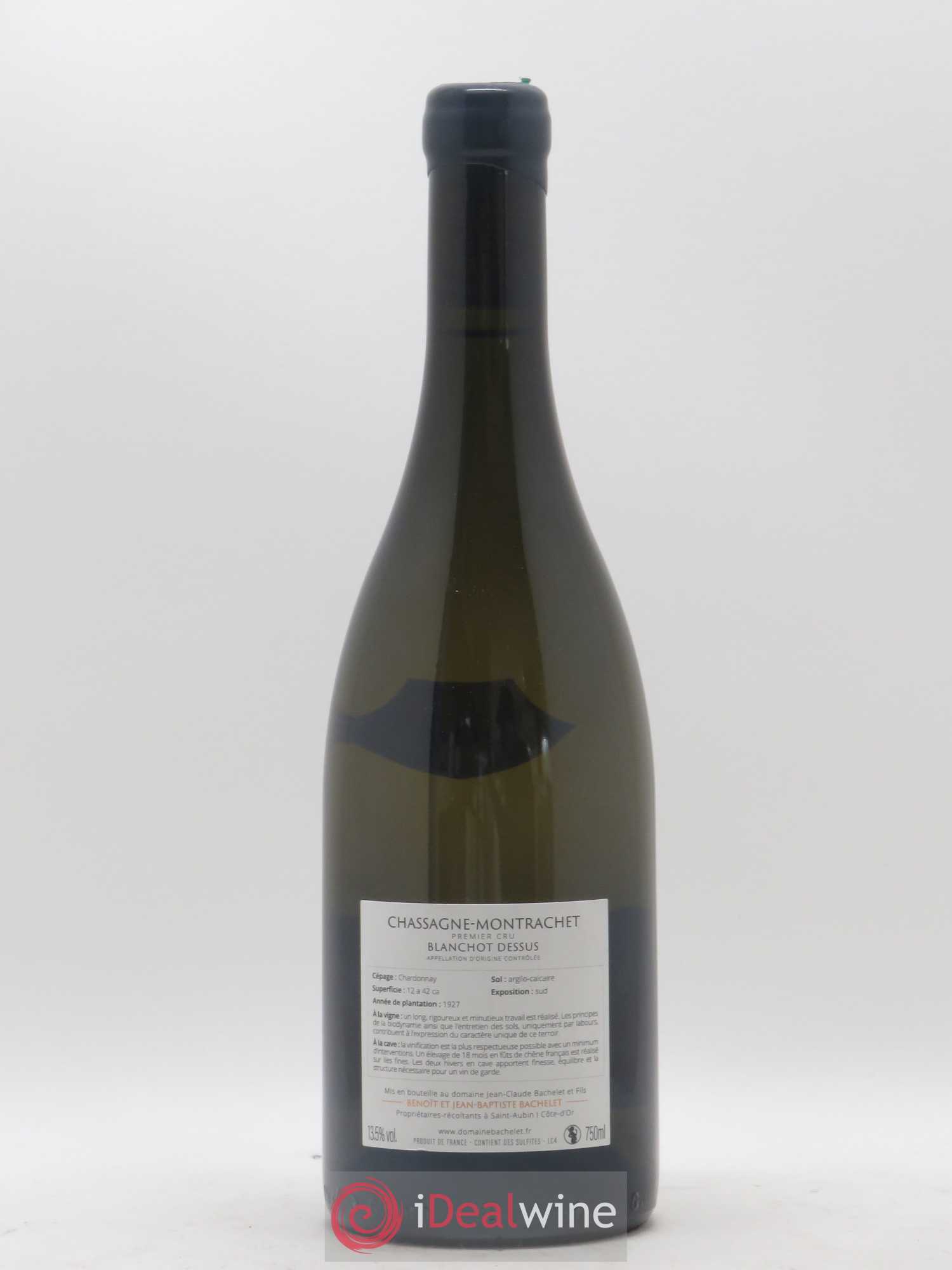 Chassagne-Montrachet 1er Cru Blanchot Dessus Jean-Claude Bachelet (Domaine) 2018 - Lot de 1 bouteille - 1